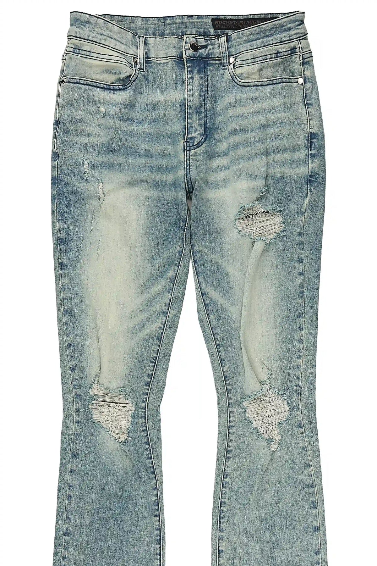 Haven Dark Blue Stacked Jean