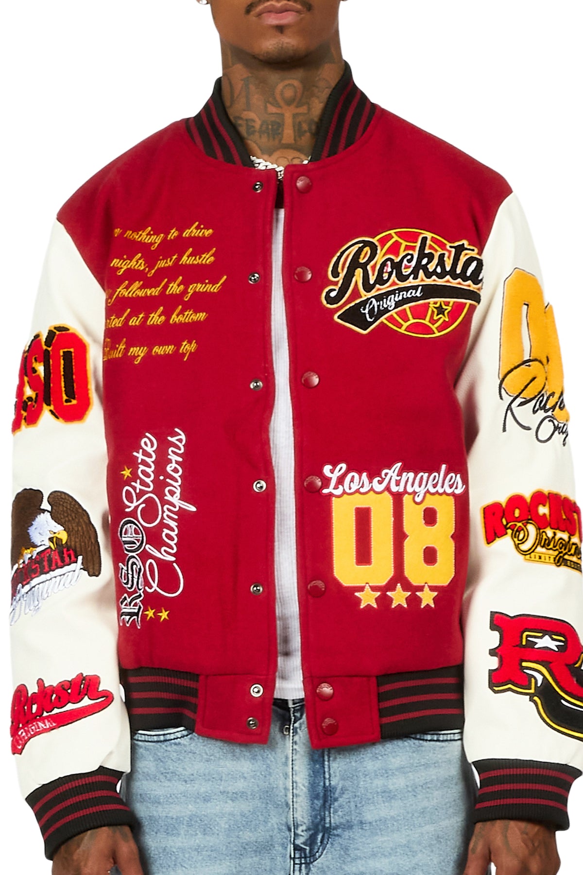 Griffith Red Varsity Jacket