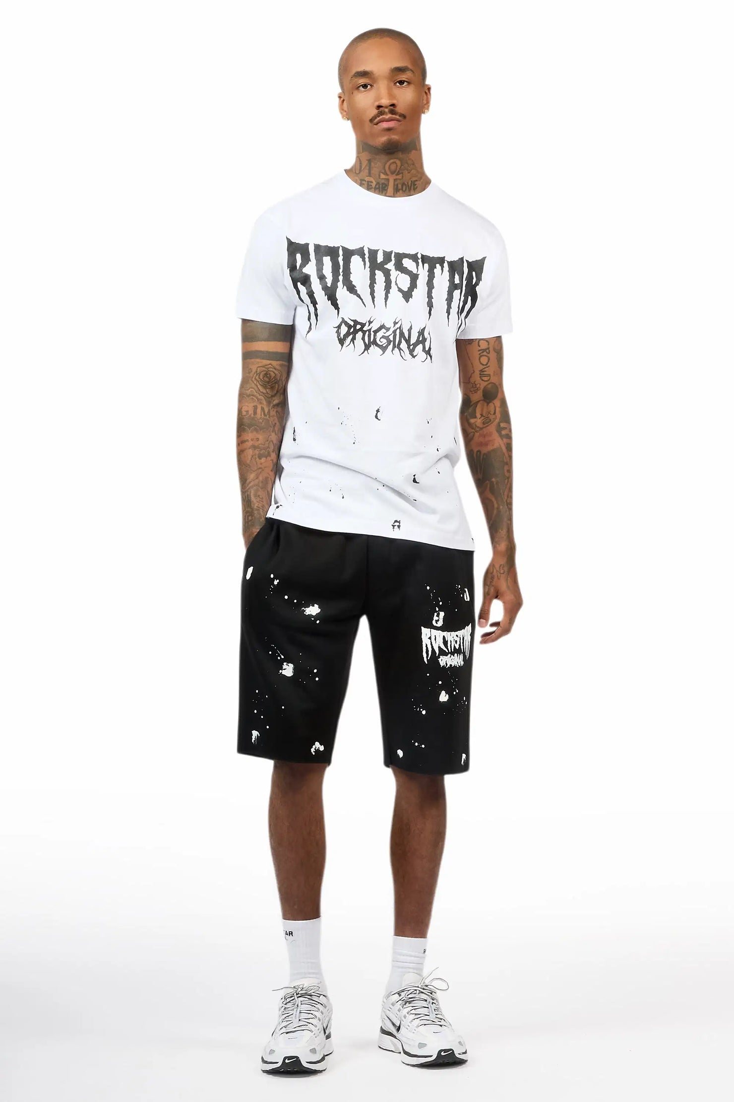 Twinkle White/Black T-Shirt/Short Set