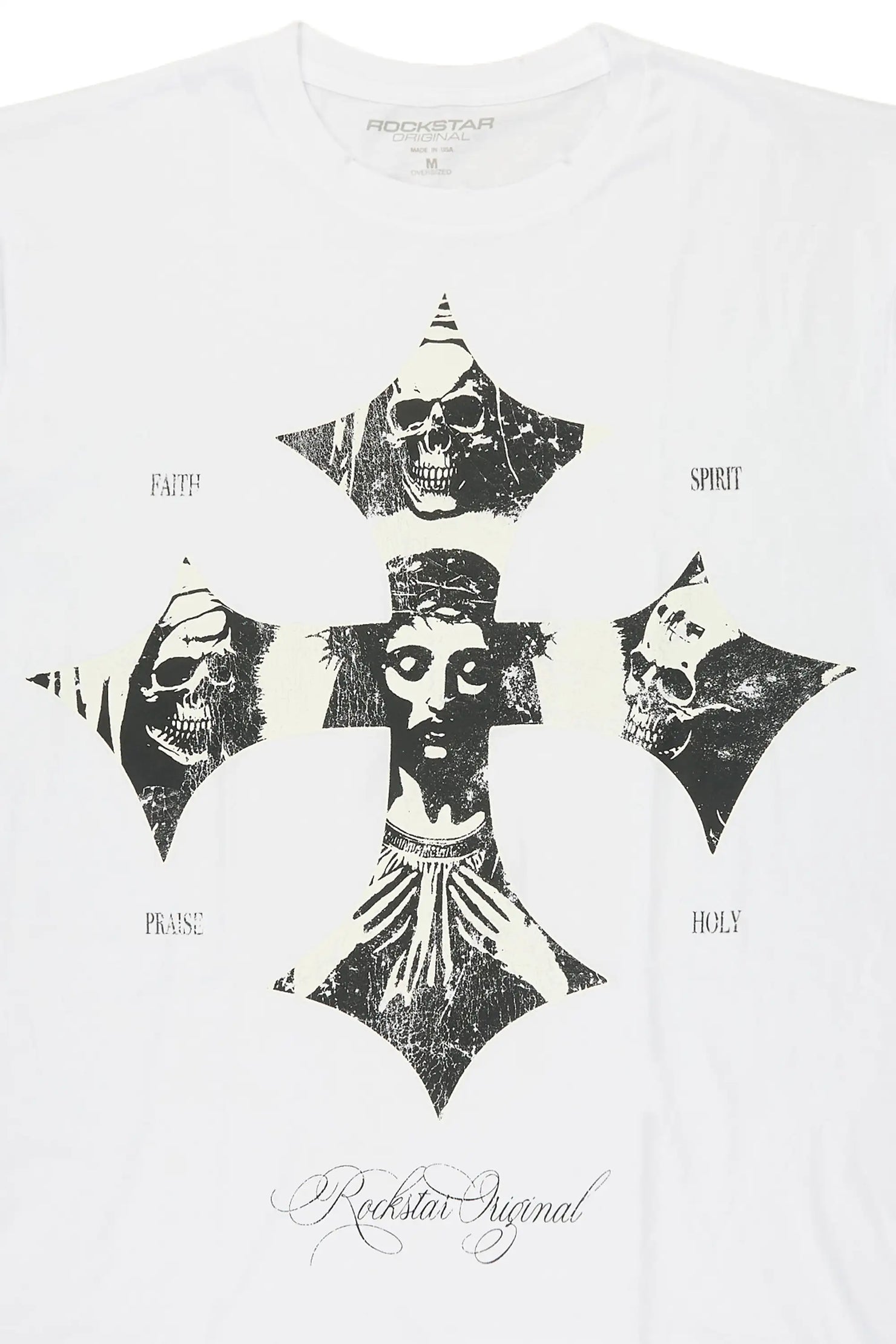 Lorzen White Cut off Tee