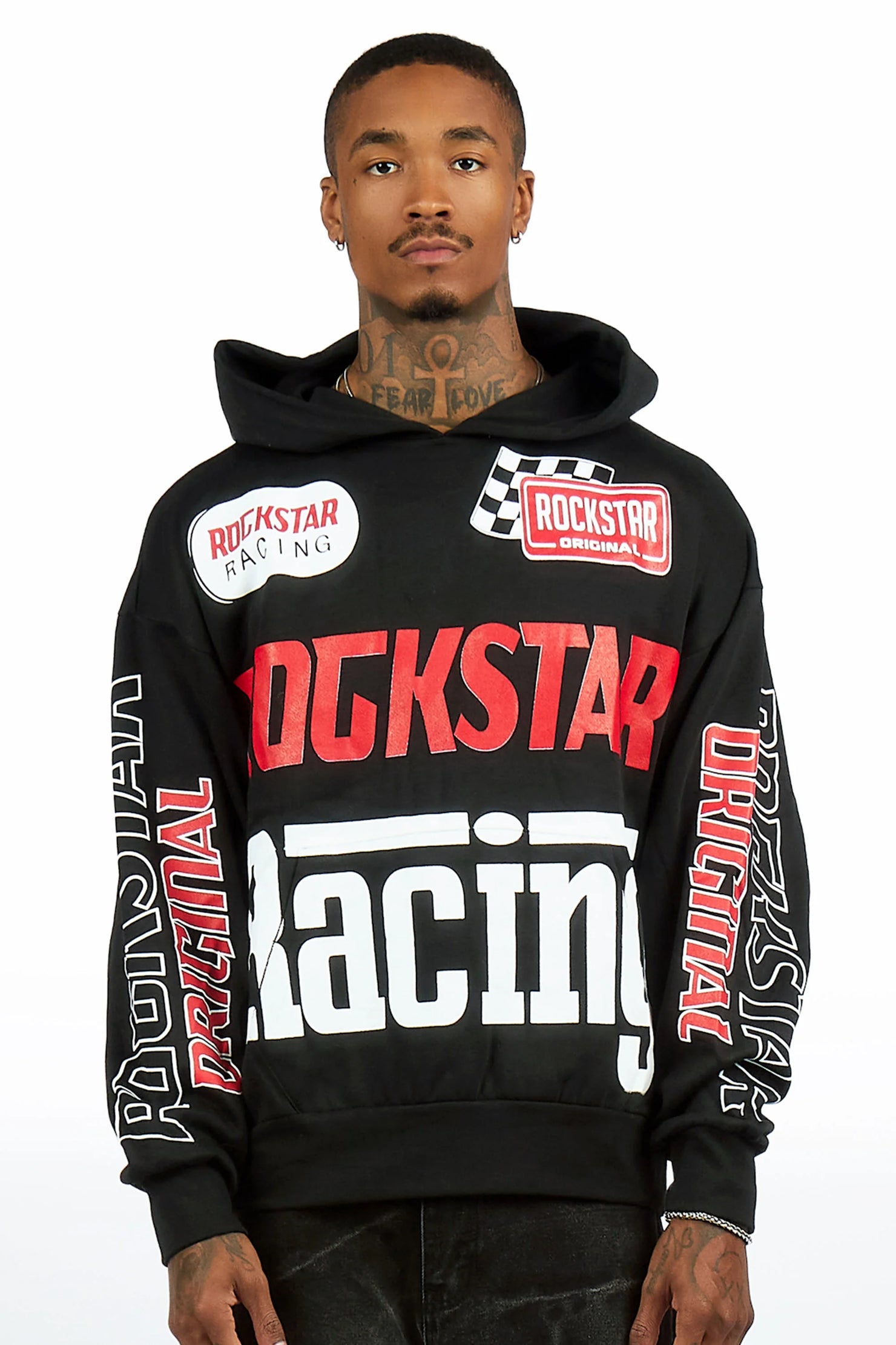 Spiller Black Graphic Hoodie