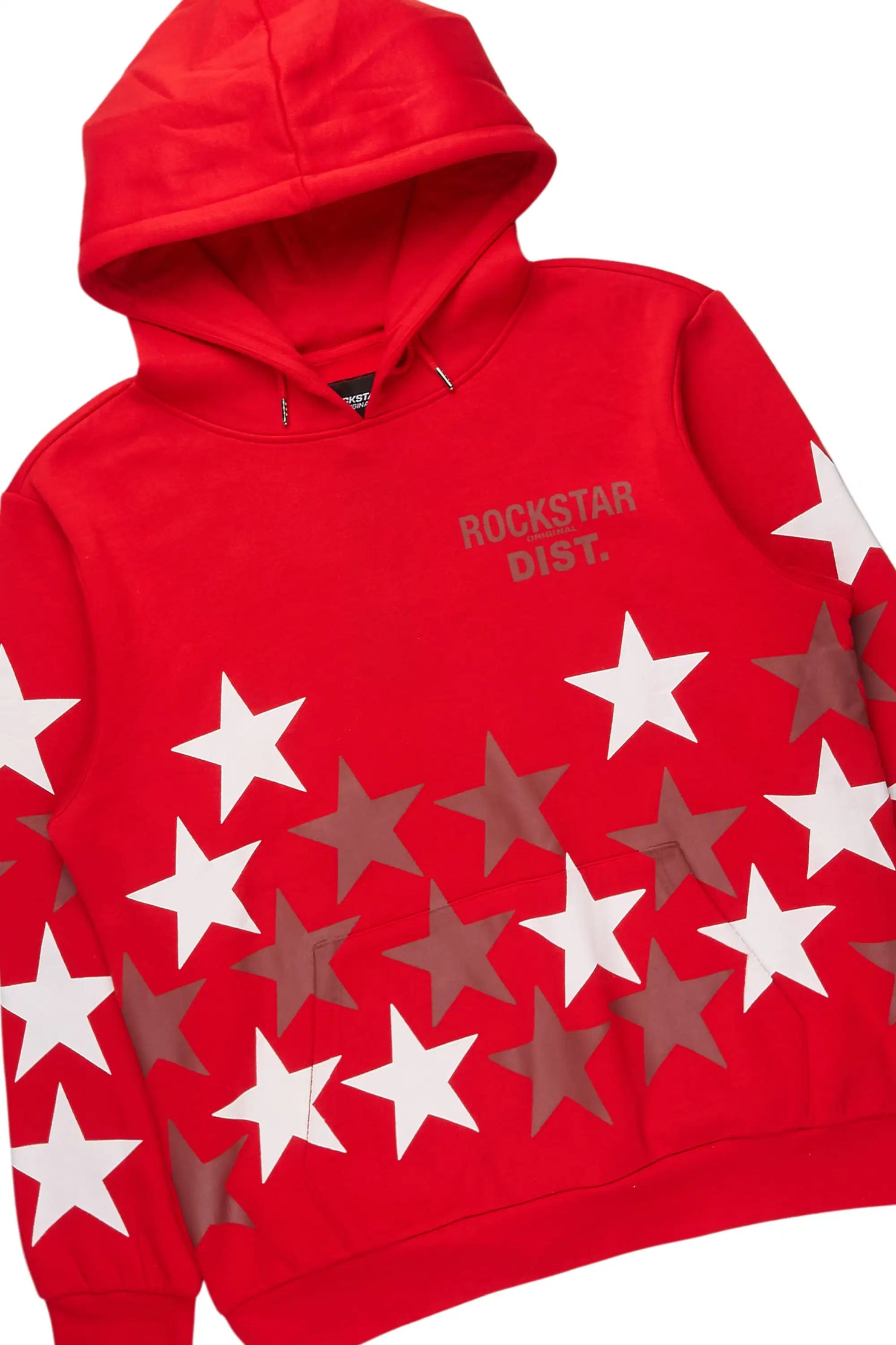 Starlane Red Hoodie Stacked Flare Fit Track Set