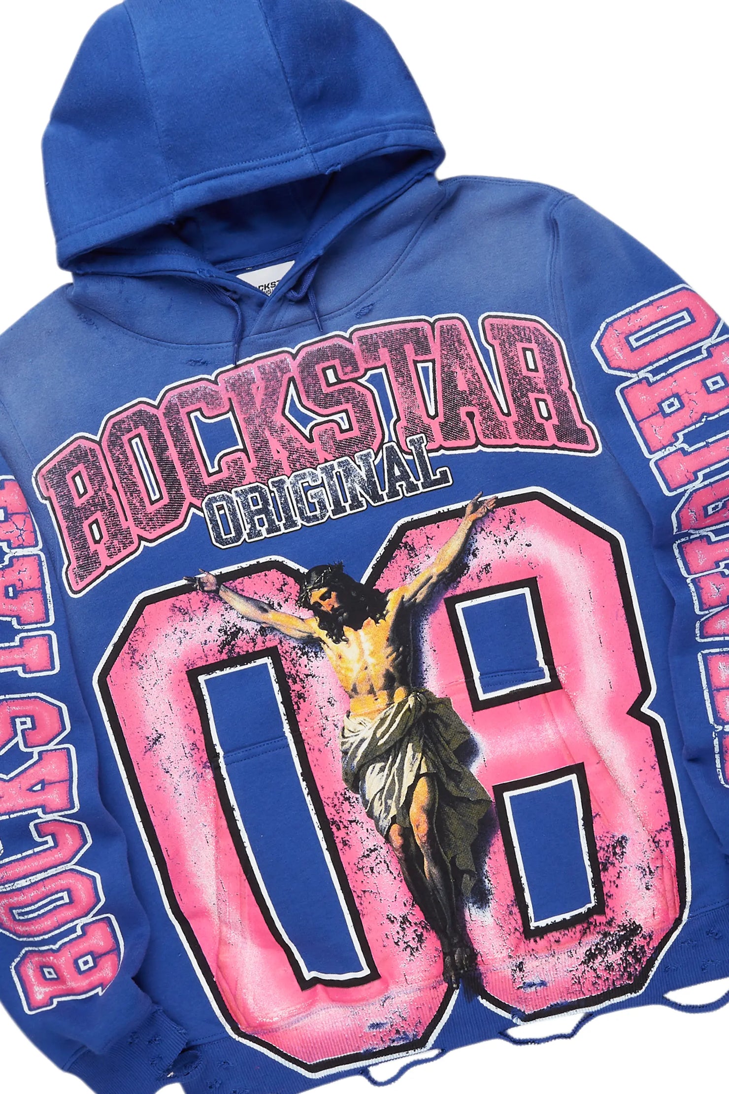 Fields Royal/Light Blue Hoodie/Super Stacked Flare Jean Bundle