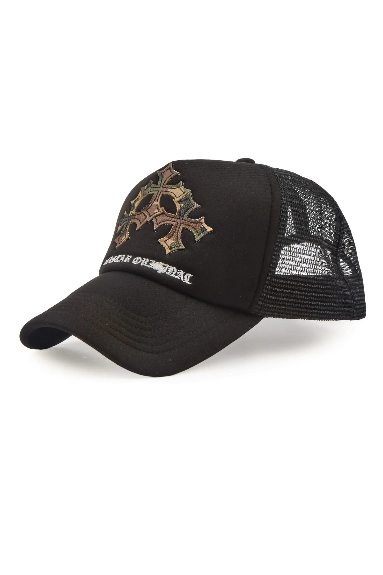 Matheson Black/Camo Trucker Hat