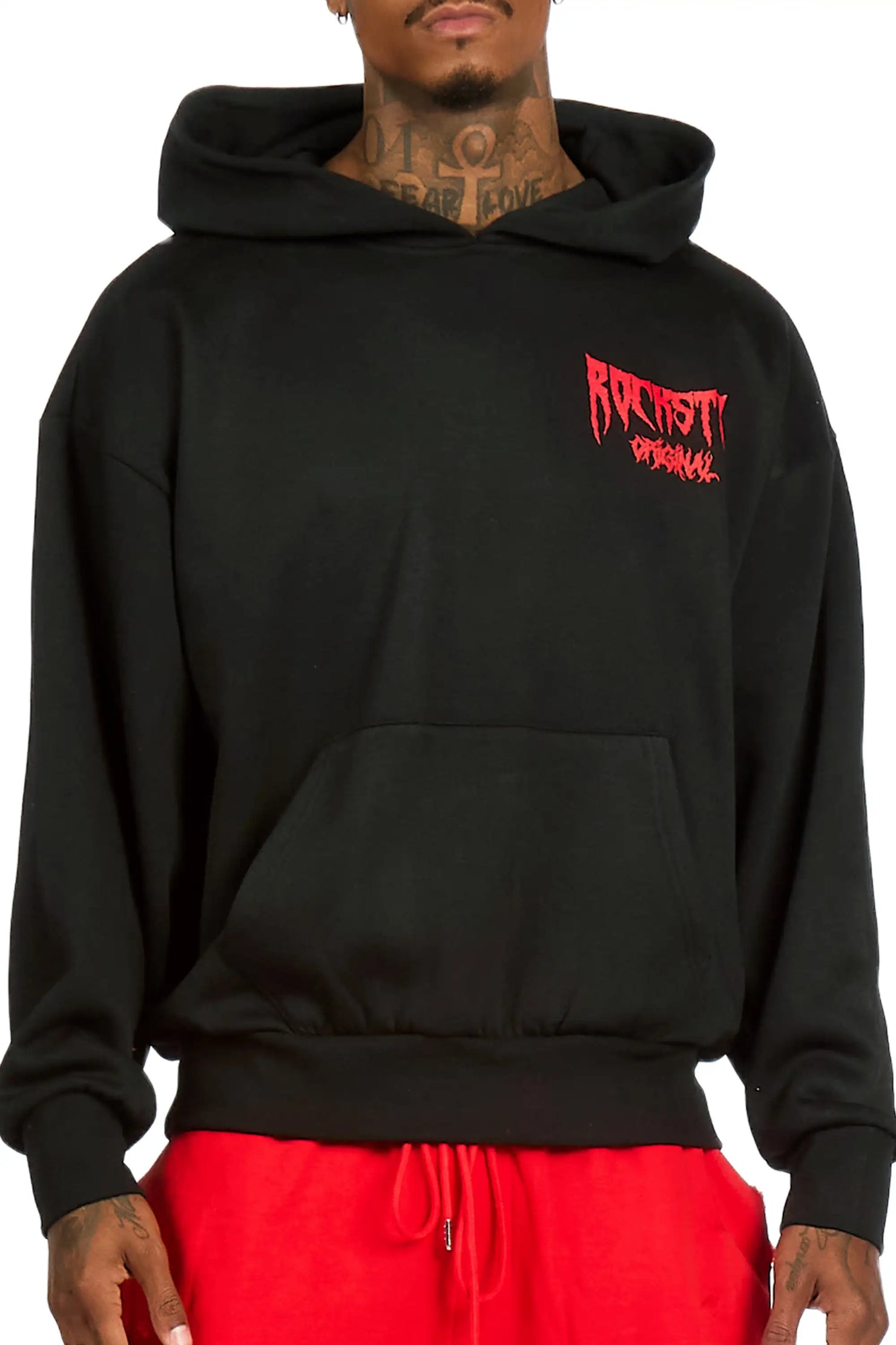 Twinkle Black/Red Graphic Hoodie
