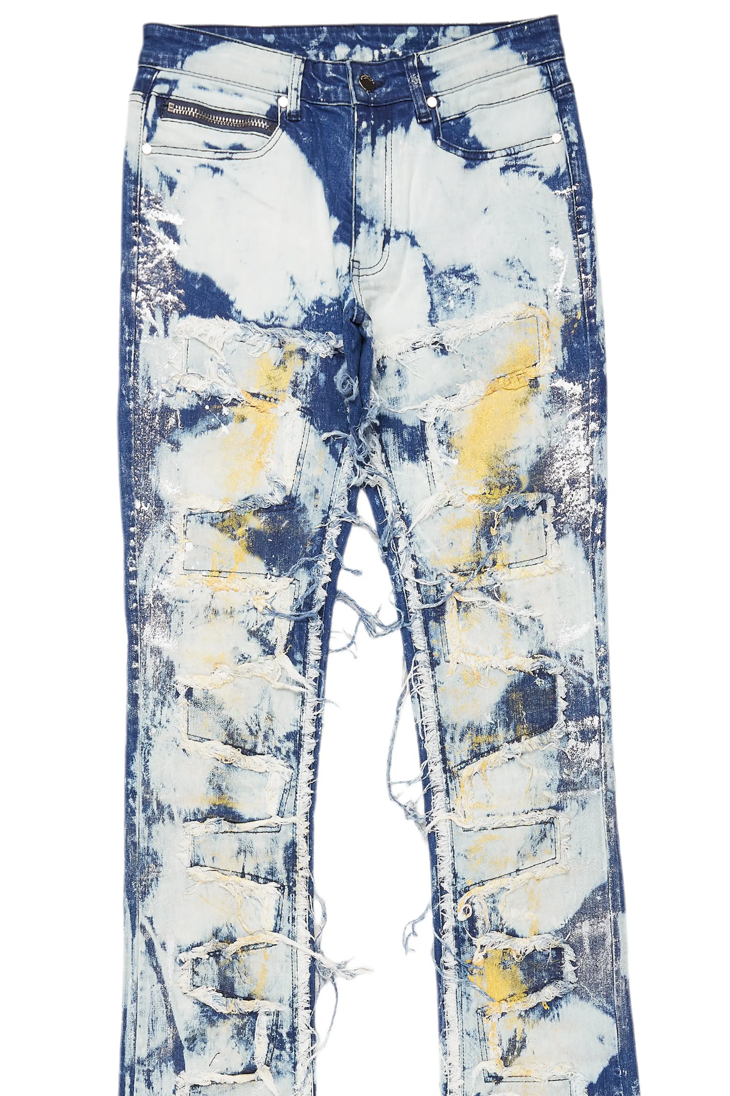 Hallia Blue Stacked Flare Jean