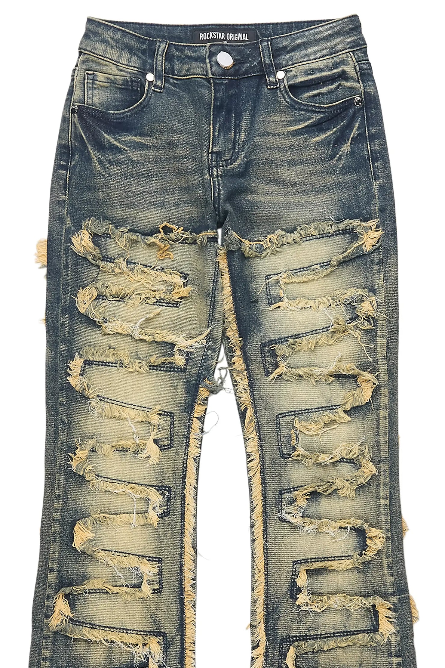 Girls Zariyah Tint Stacked Flare Jean