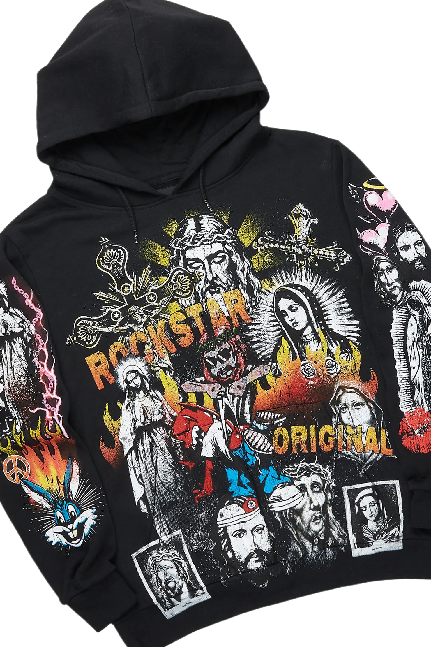 Santos Black Hoodie/Baggy Track Pant Set