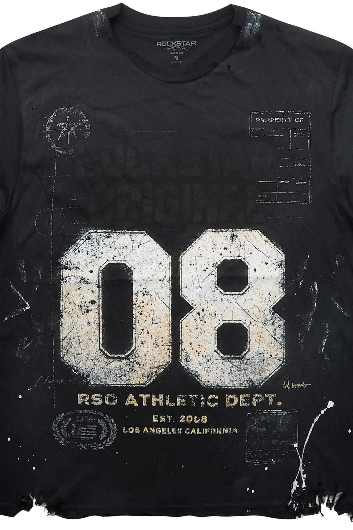 Deon Black Oversized Graphic T-Shirt