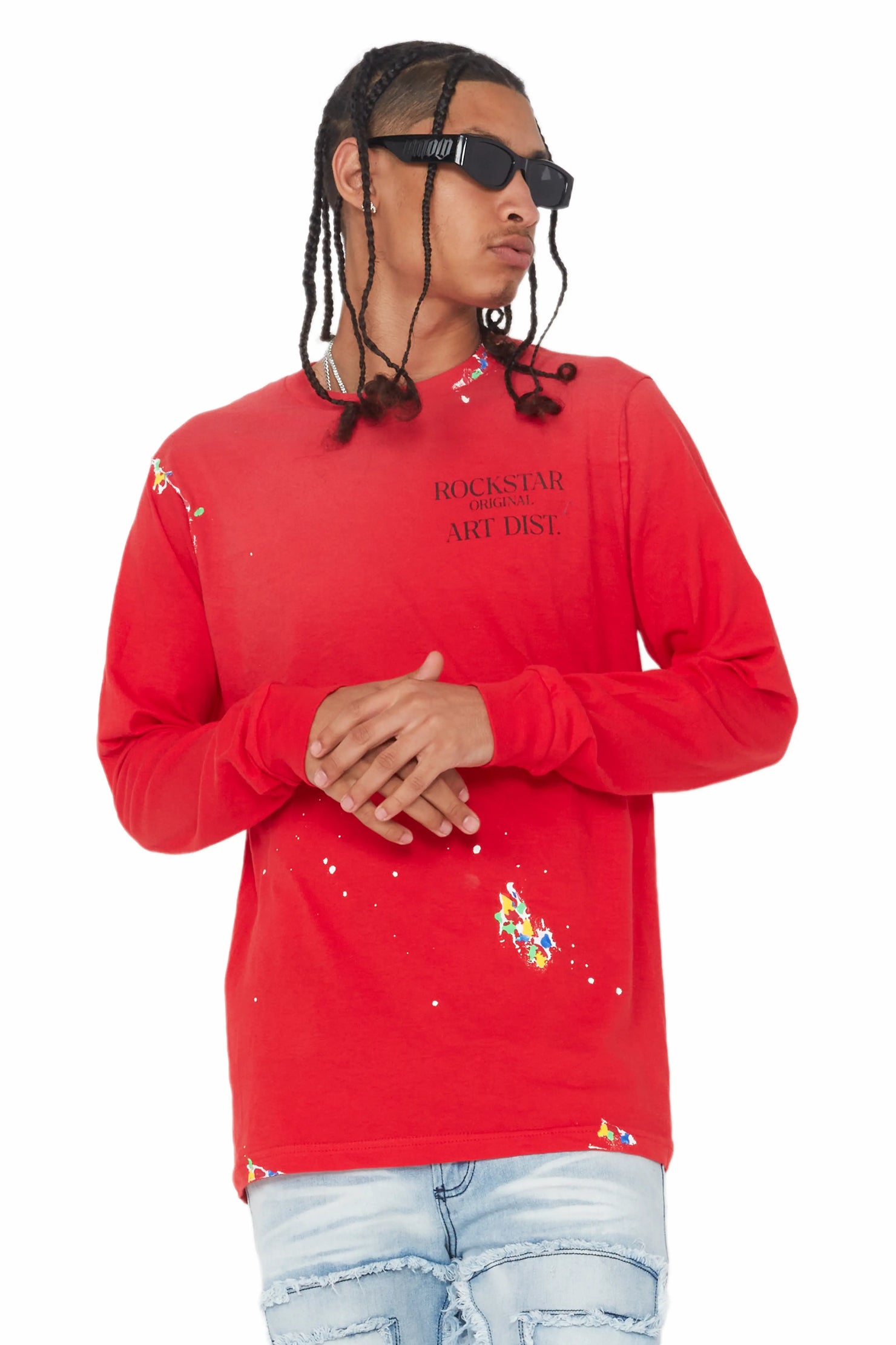 Palmer Red Long Sleeve T-Shirt