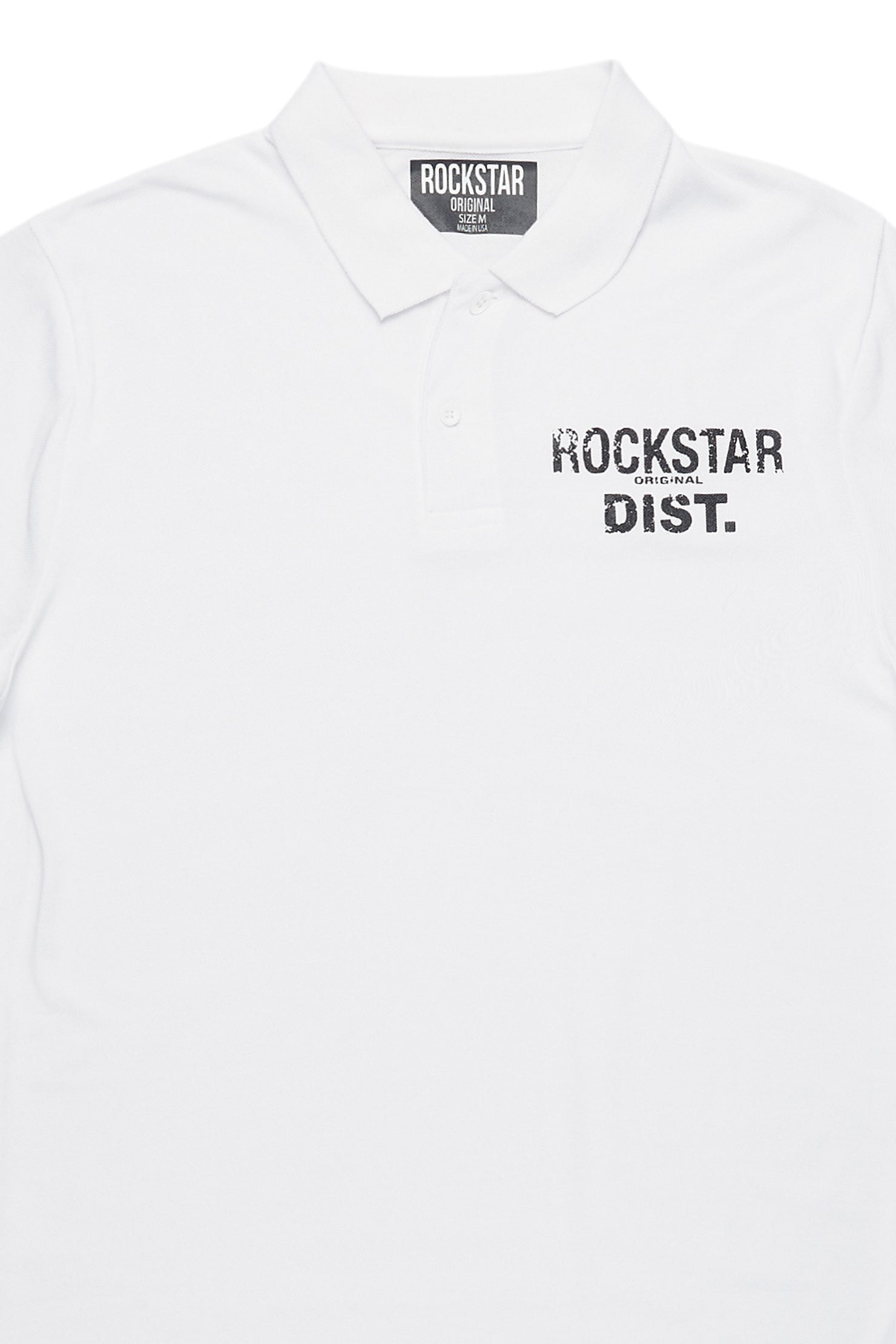 Flynn White/Black Polo Shirt