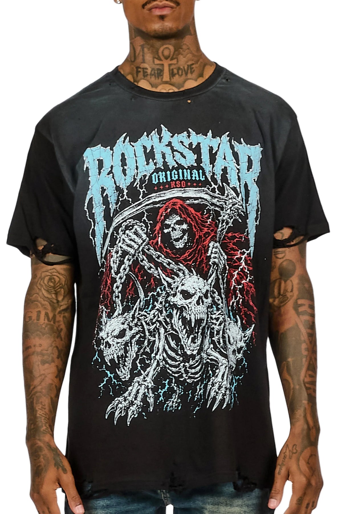 Ossuary Black Oversized Graphic T-Shirt