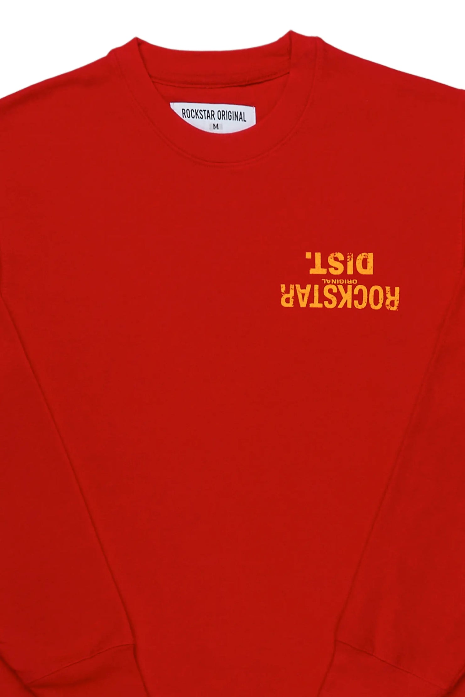 Dist. Town Red/Yellow Graphic Crewneck