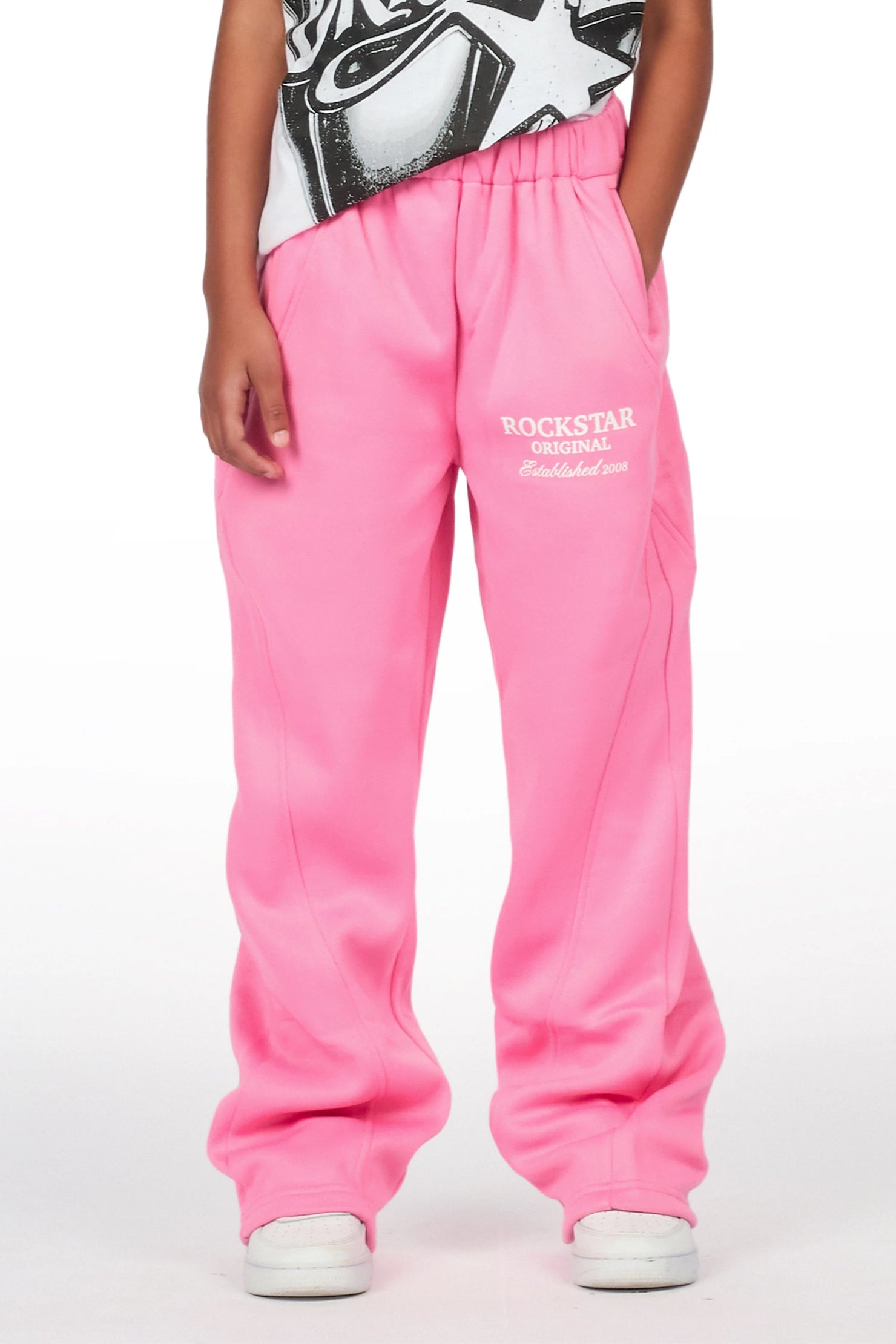 Girls Maximilliana Bubblegum Gabby Barrel Sweatpant