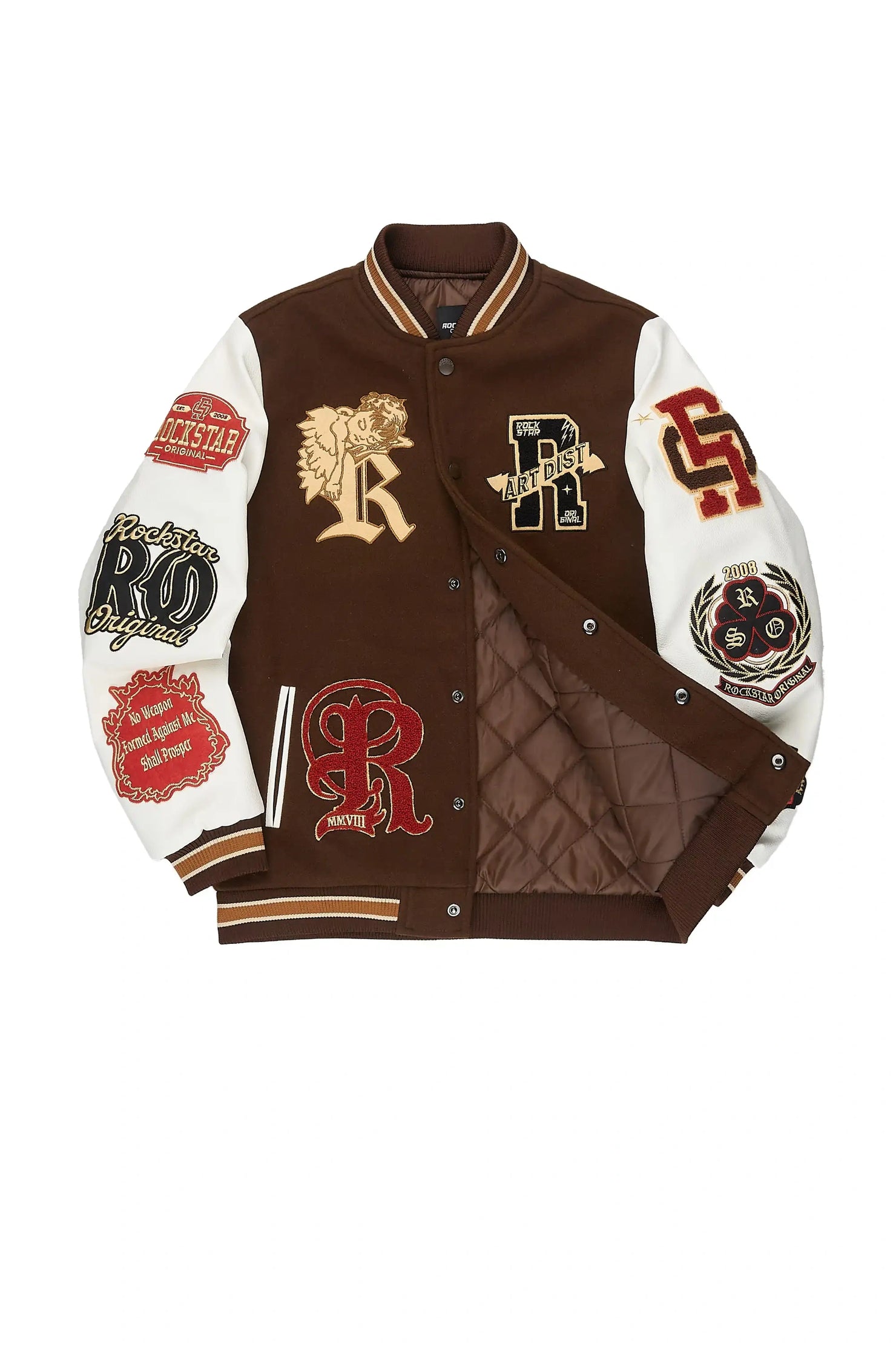 Boys Champion Brown Varsity Jacket