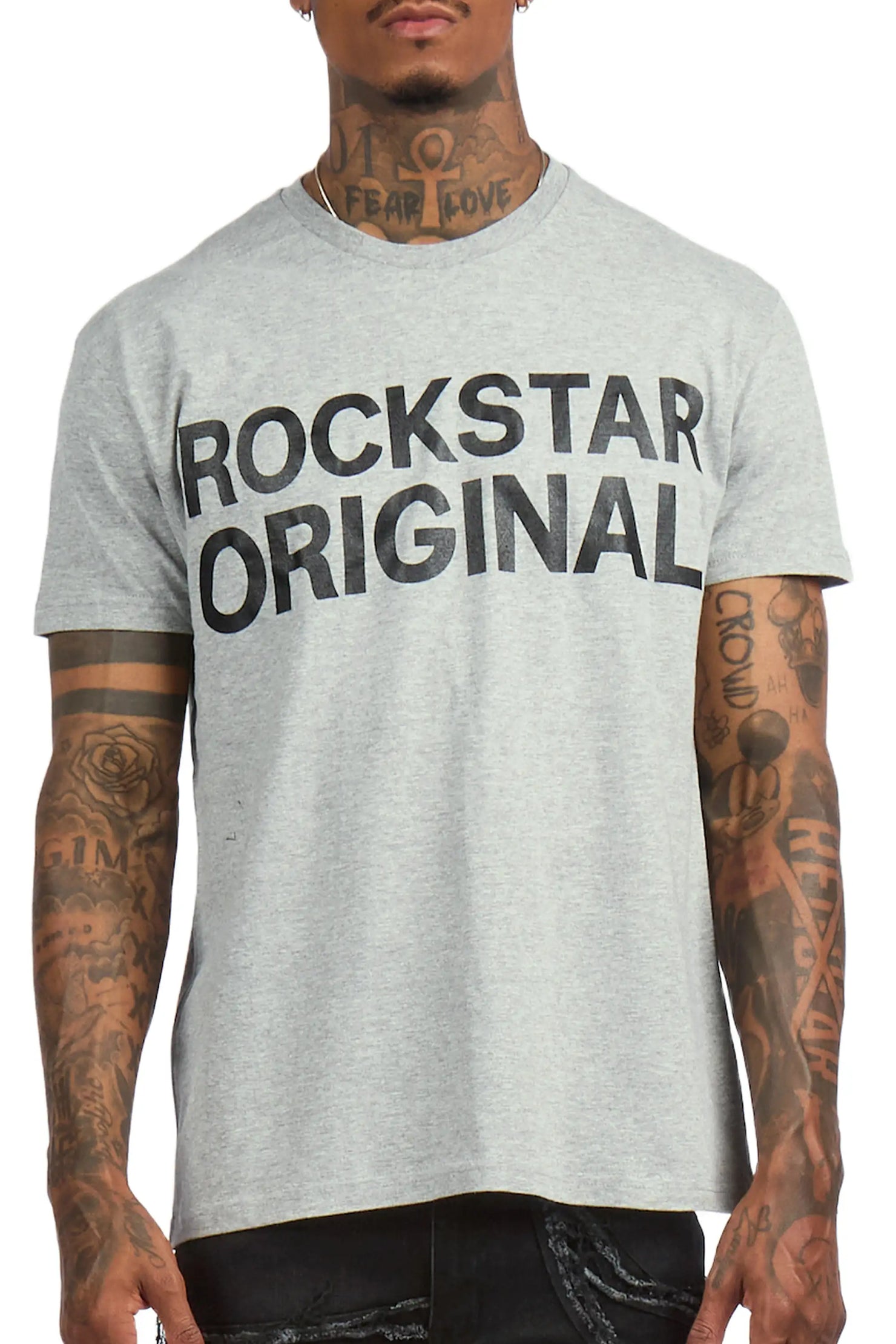 Keeth Grey Oversized Graphic T-Shirt