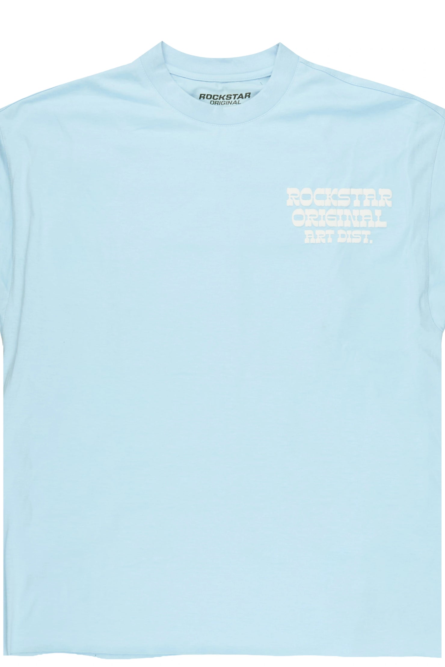 Plot Baby Blue Cut Sleeve Tee