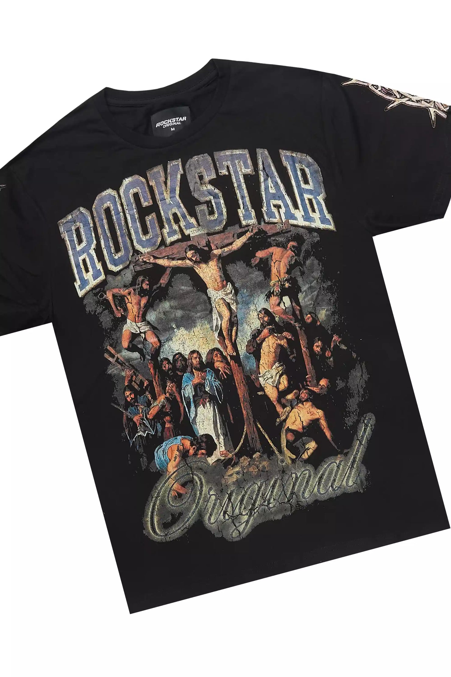 Waller Dark Grey Graphic T-Shirt/Stacked Flare Jean Bundle