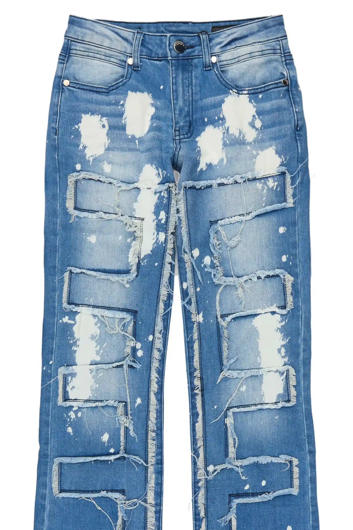 Boys Laban Light Blue Stacked Flare Jean