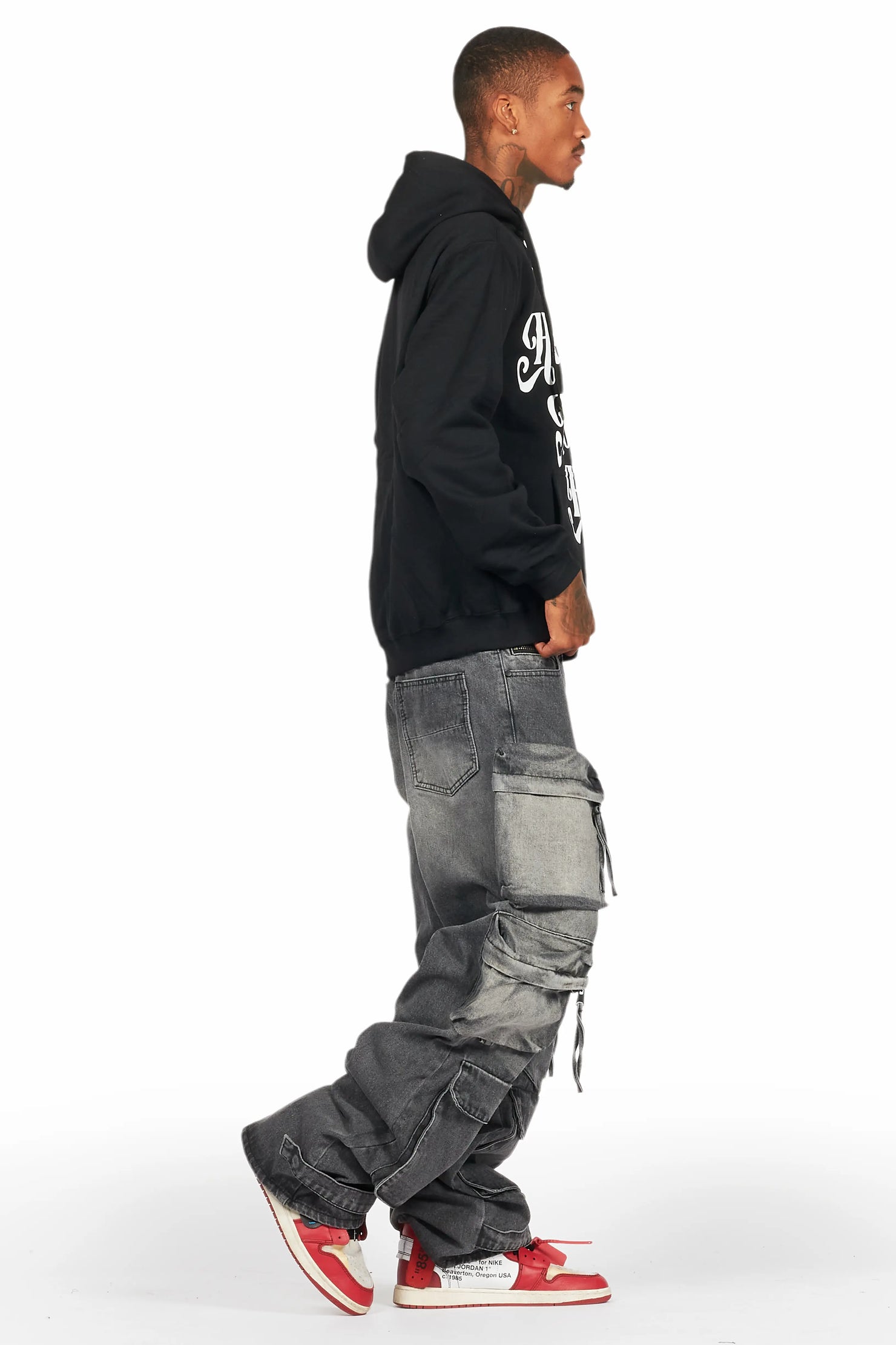 Lenz Black Baggy Fit Jean