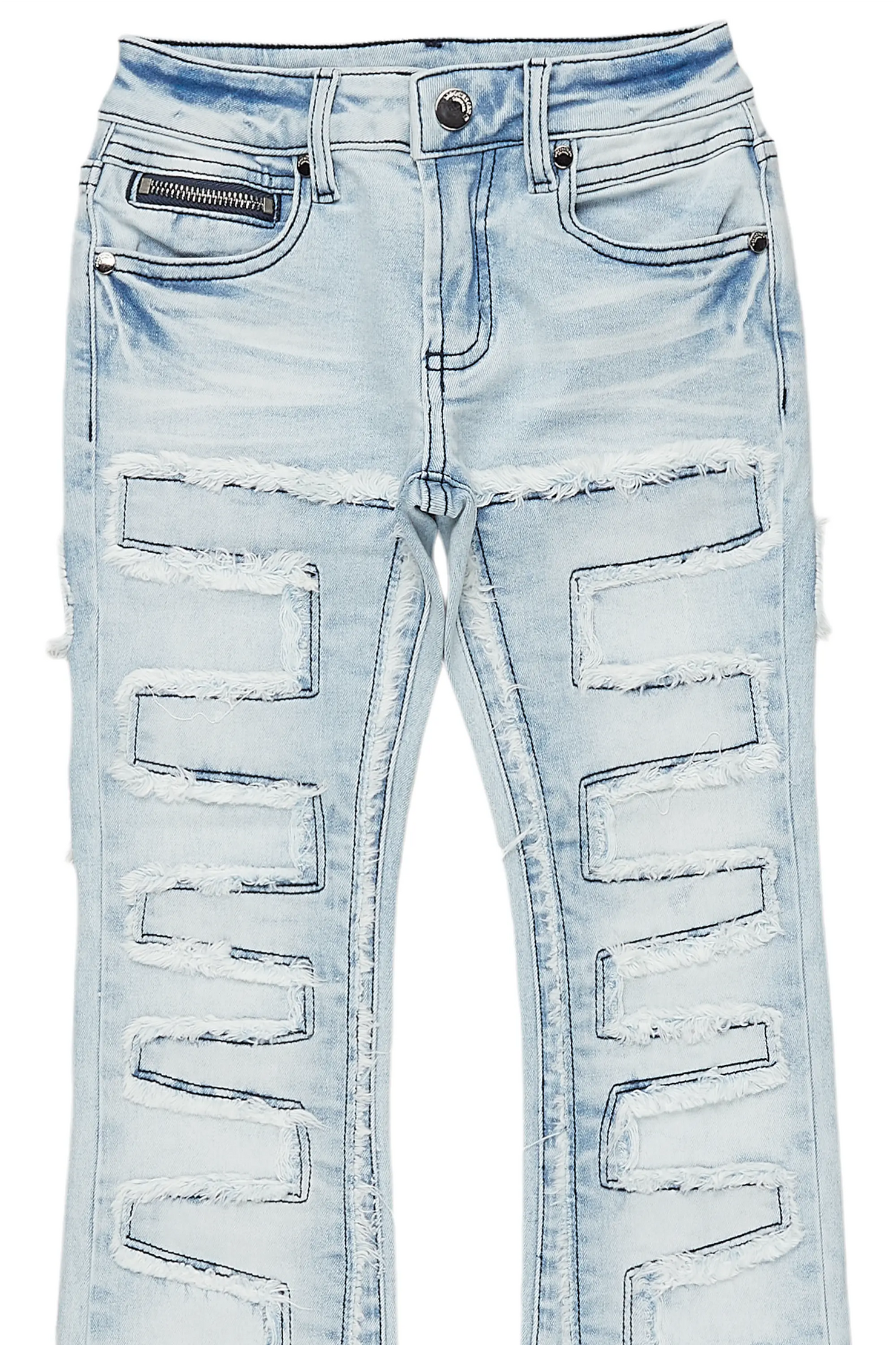 Boys Shake Blue Stacked Flare Jean