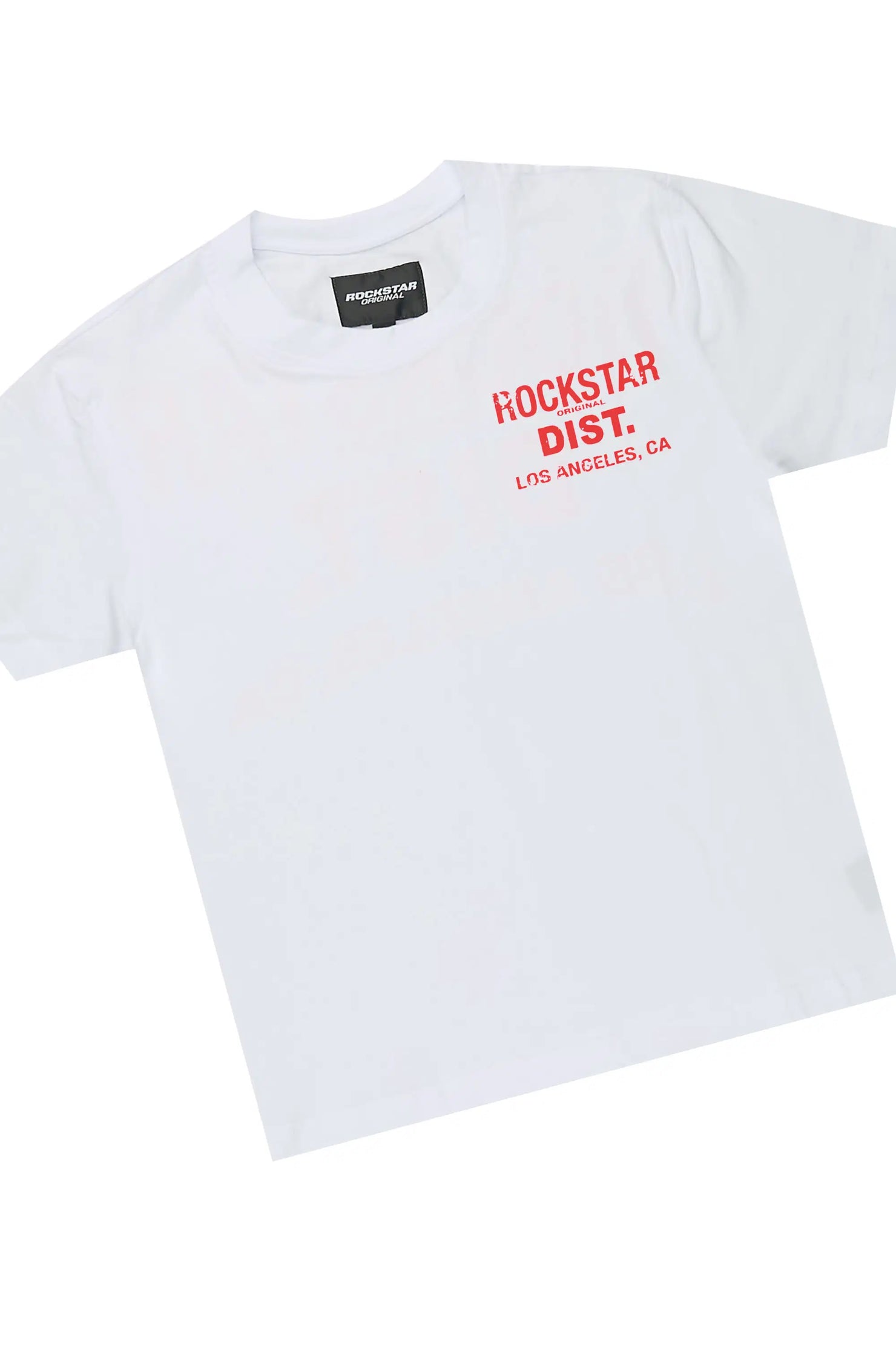 Boys Dalesio 2.0 White/Red T-Shirt Track Set