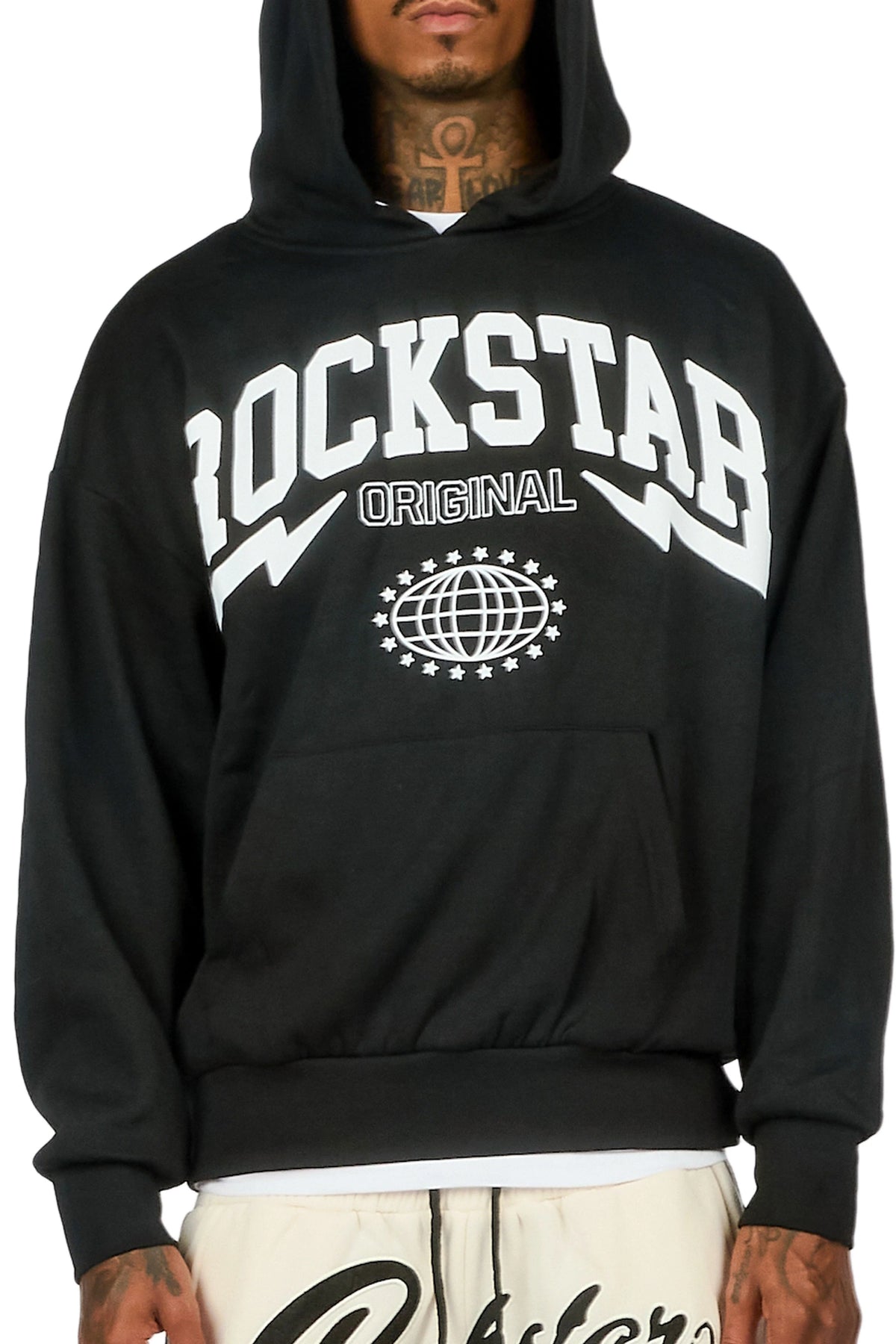 Stori Black/White Graphic Hoodie