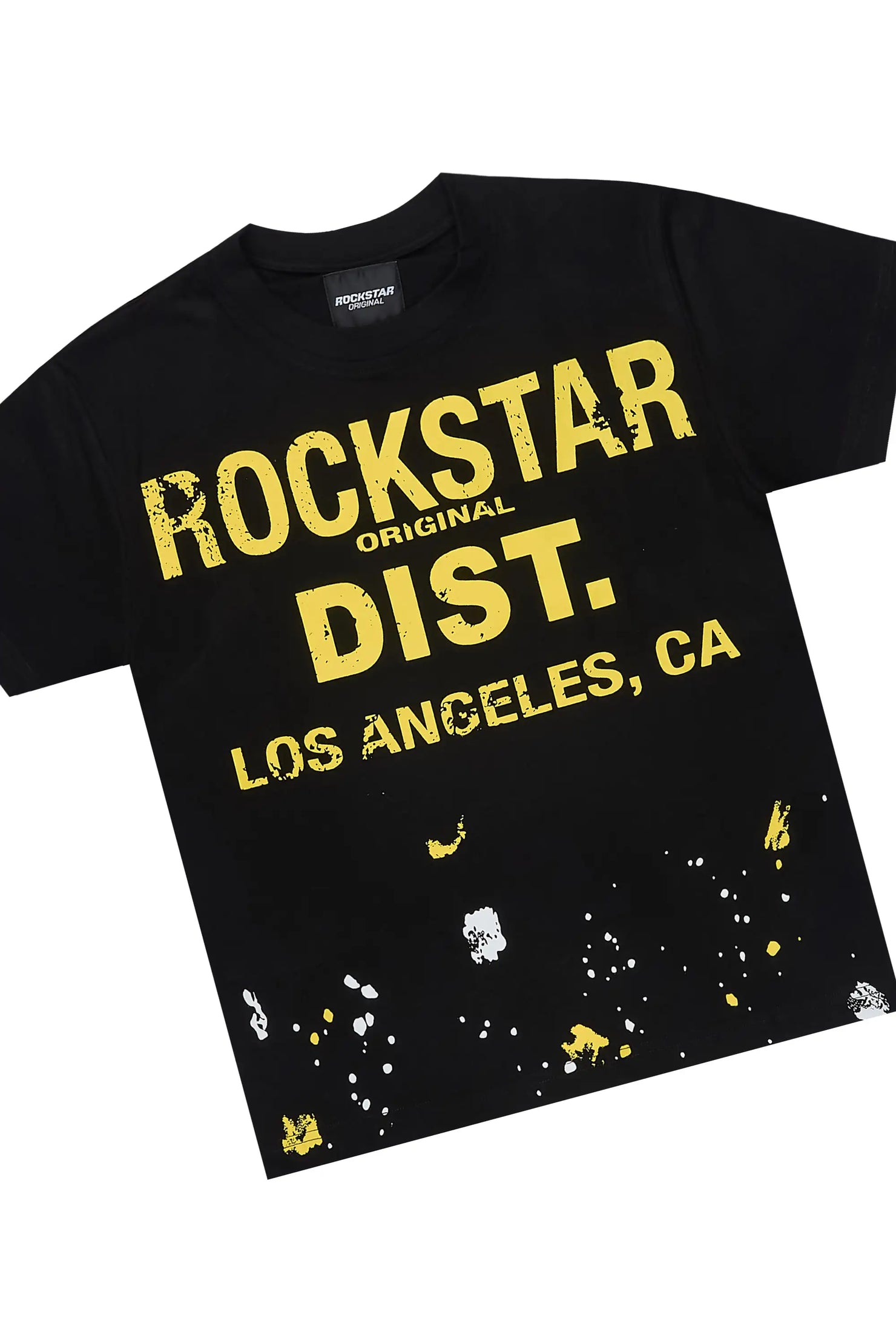 Boys Scottie Black/Yellow Short Set