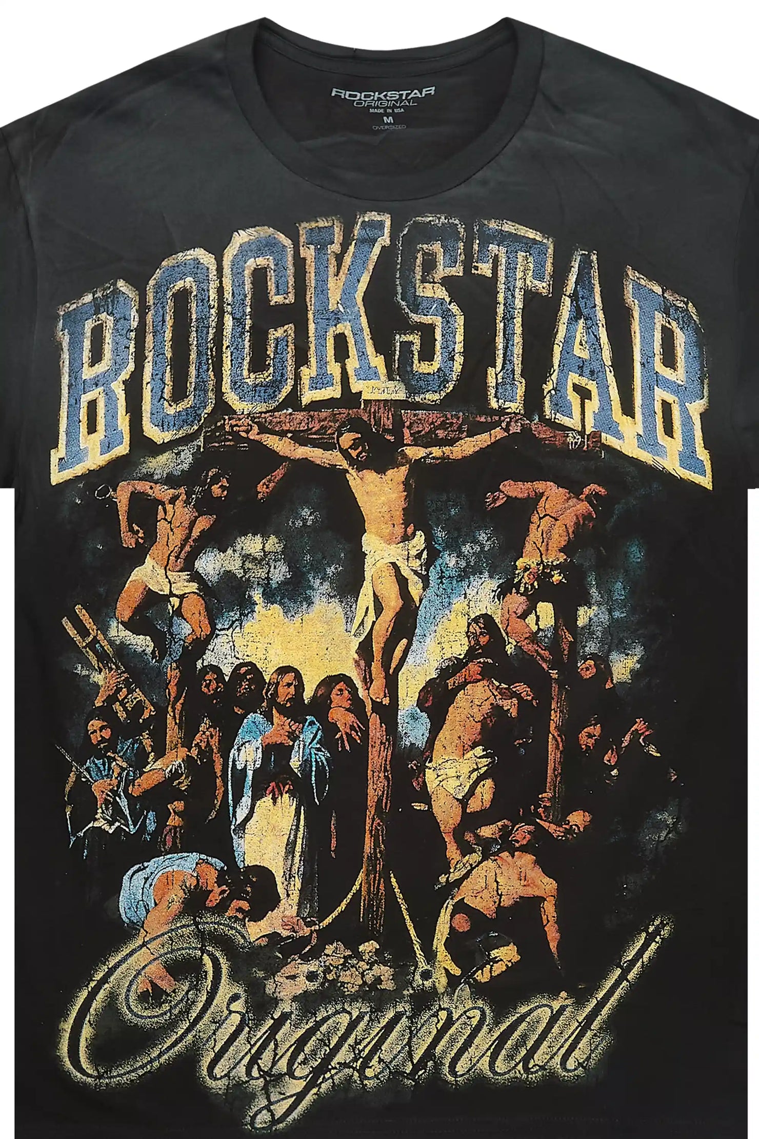 Waller Black Oversized Graphic T-Shirt