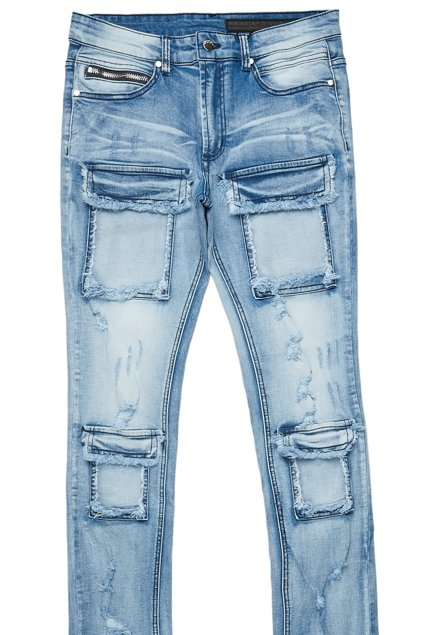Japoo Blue Super Stacked Flare Jean