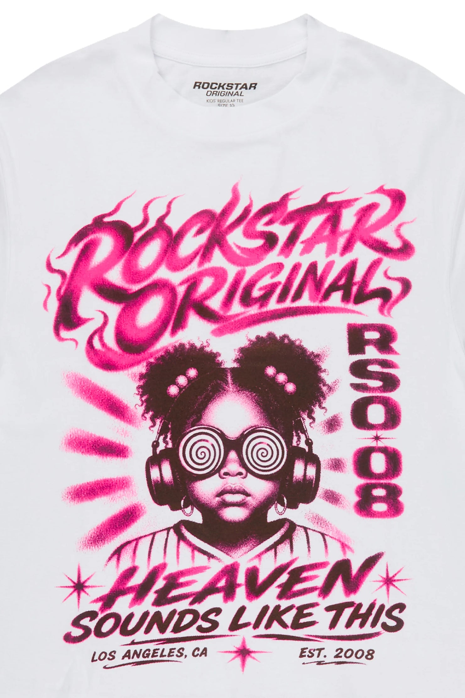 Girls Loomy White Graphic T-Shirt