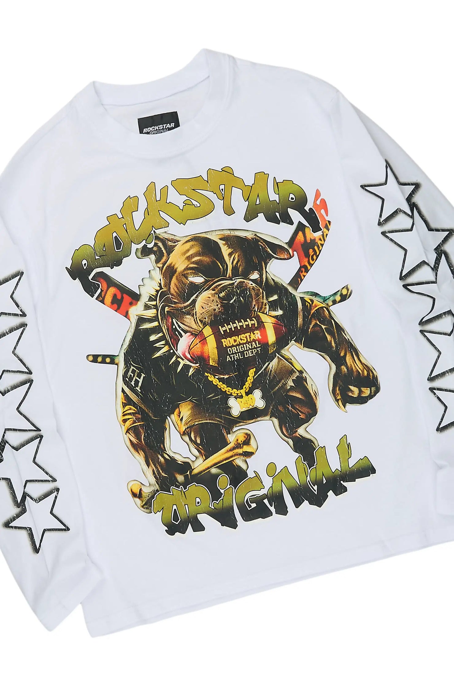 Boys Brayix White/Black L/S T-Shirt Short Set