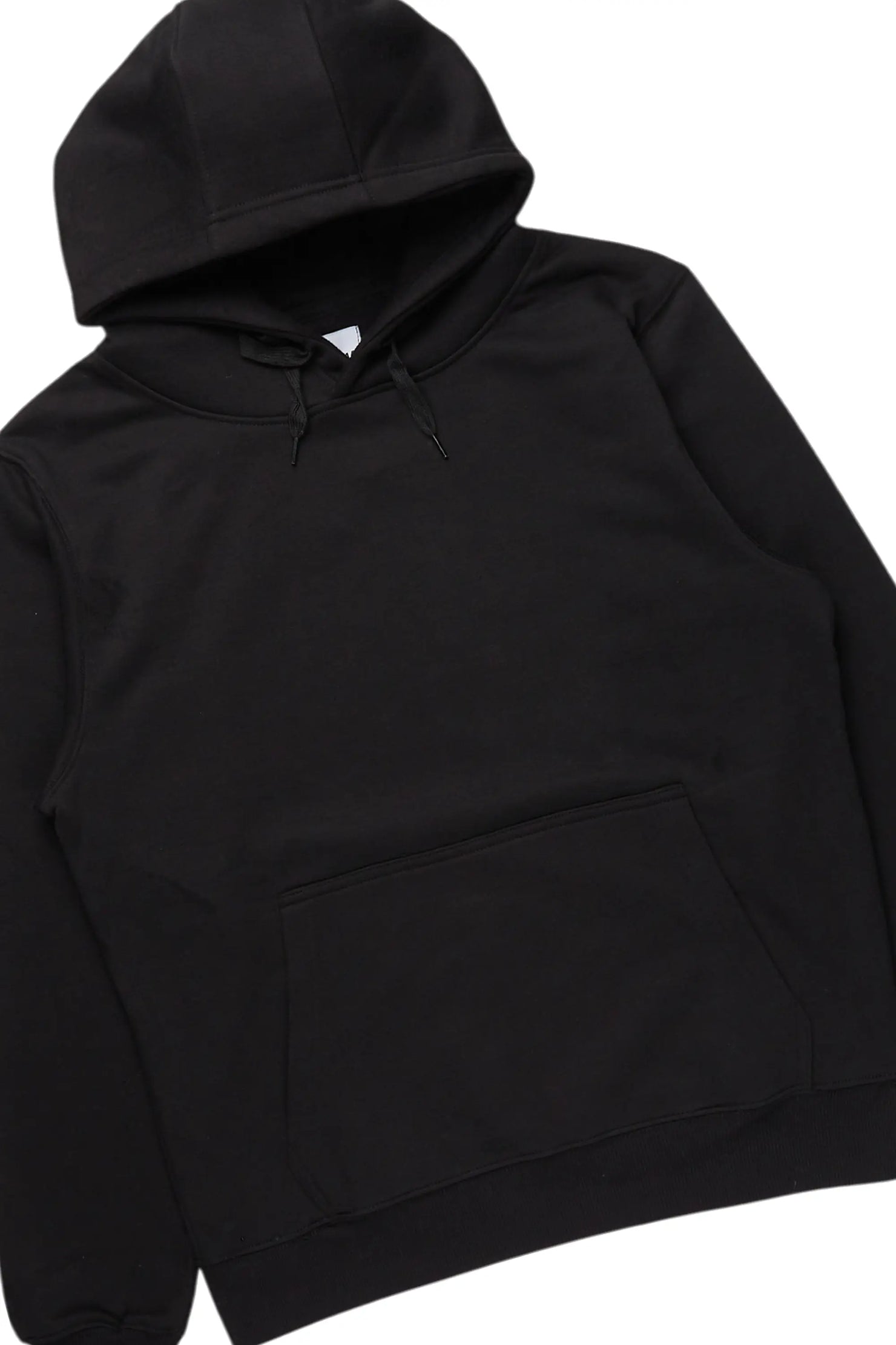 Basic Black Hoodie/Cargo Sweat Pant Set