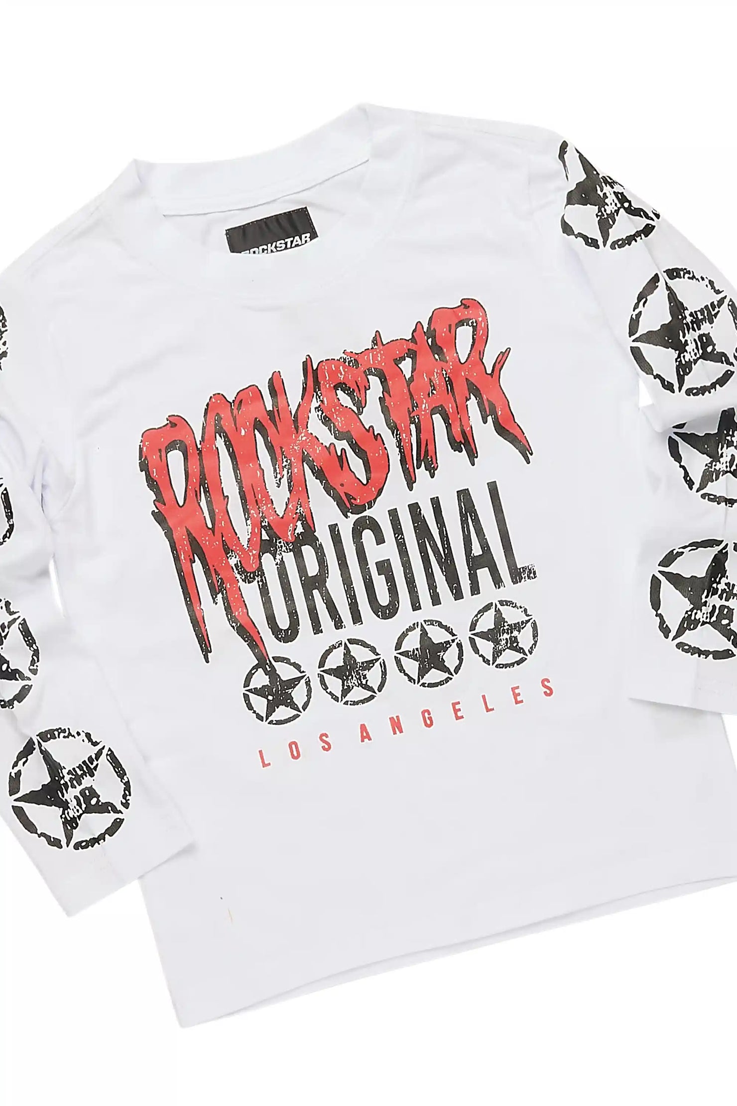 Boys Wizzurd Red T-Shirt/Stacked Flare Pant Set