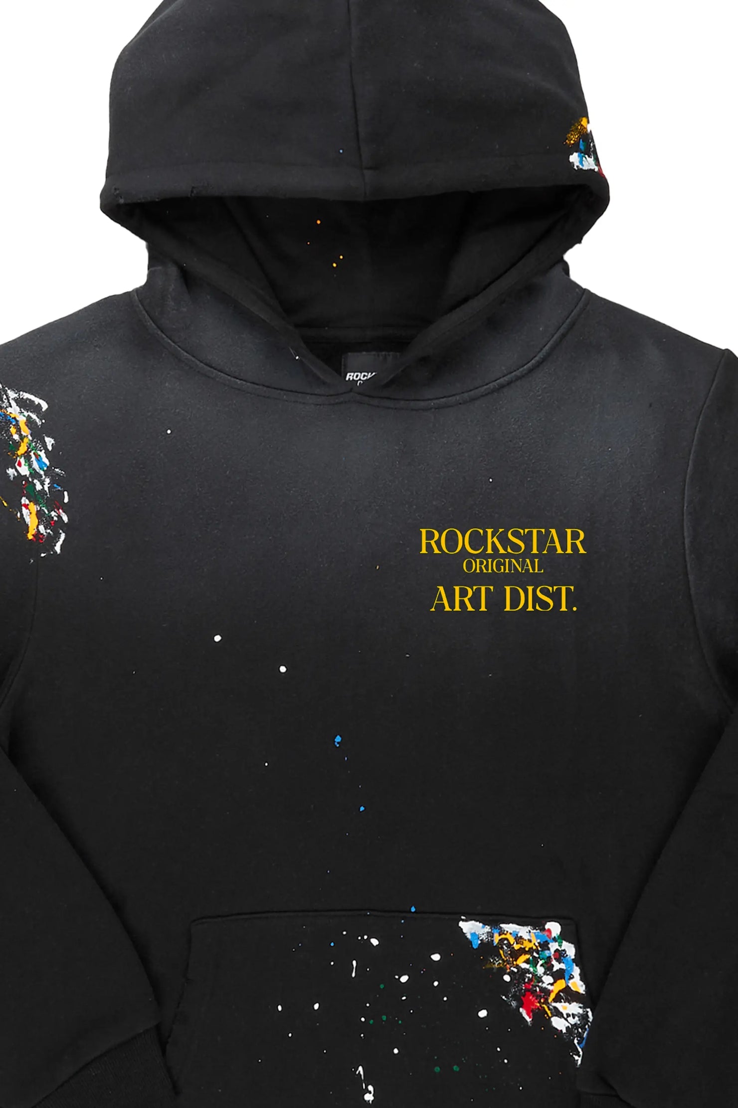 Rockstar Art Dist. Black Graphic Hoodie
