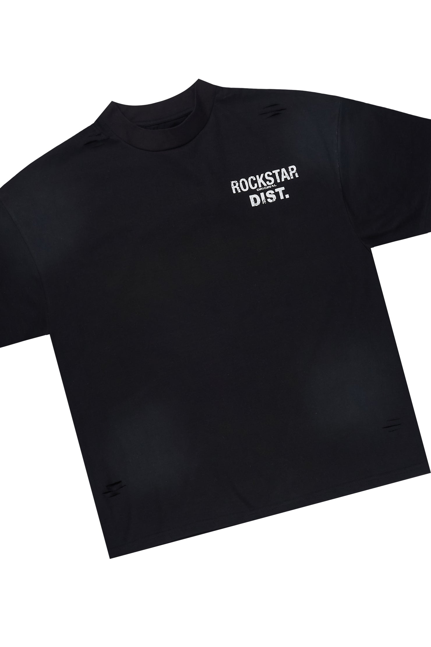 Finn Black T-Shirt Jort Set