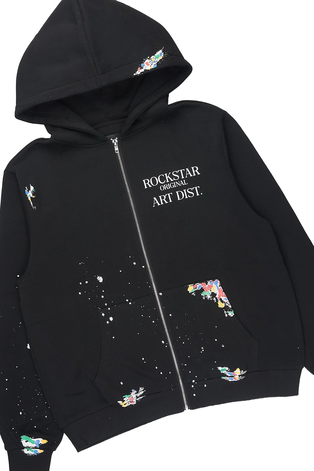 Art Dist Black Zip Up Hoodie/Stacked Track Set