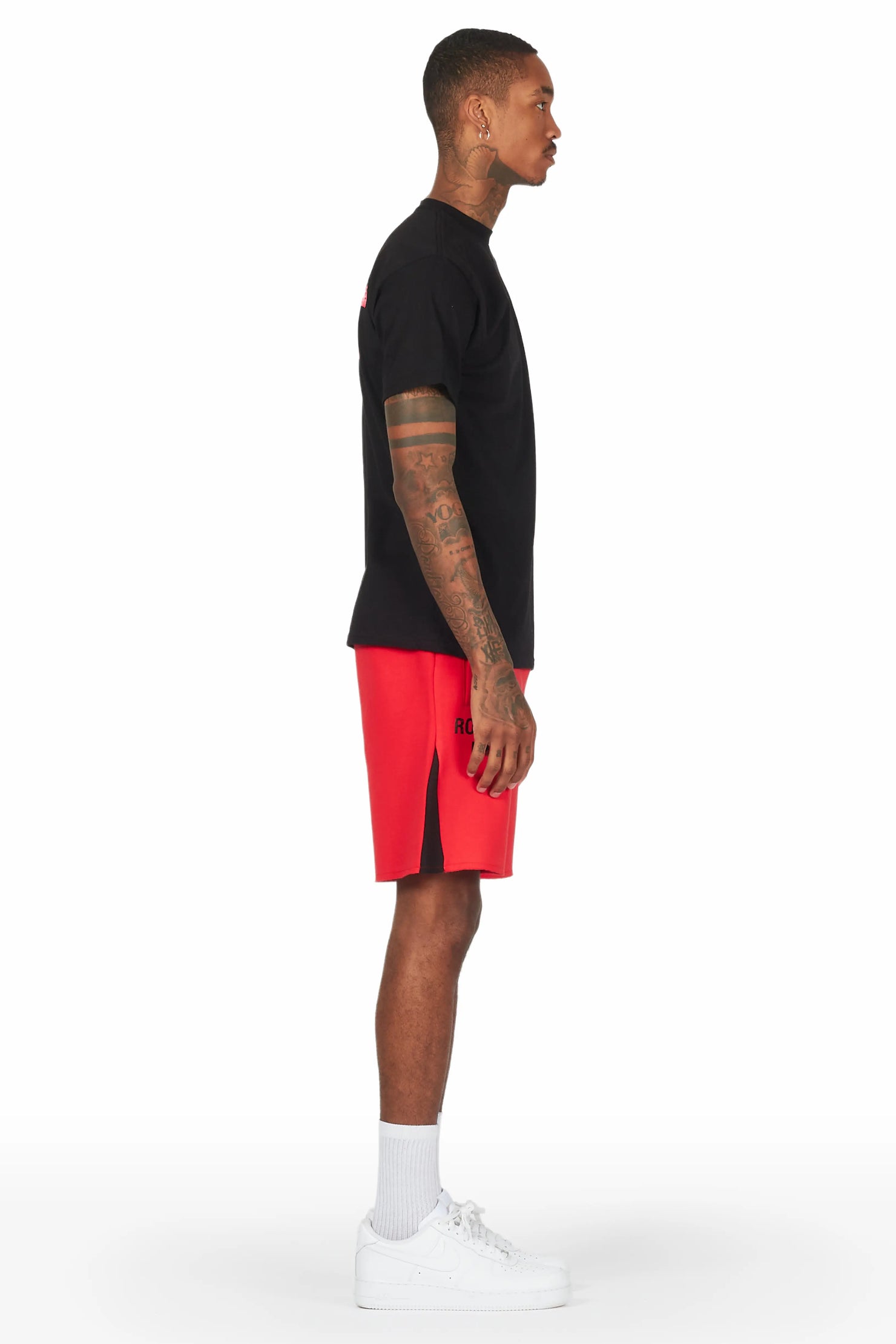 Buck 3.0 Black/Red T-Shirt Short Set