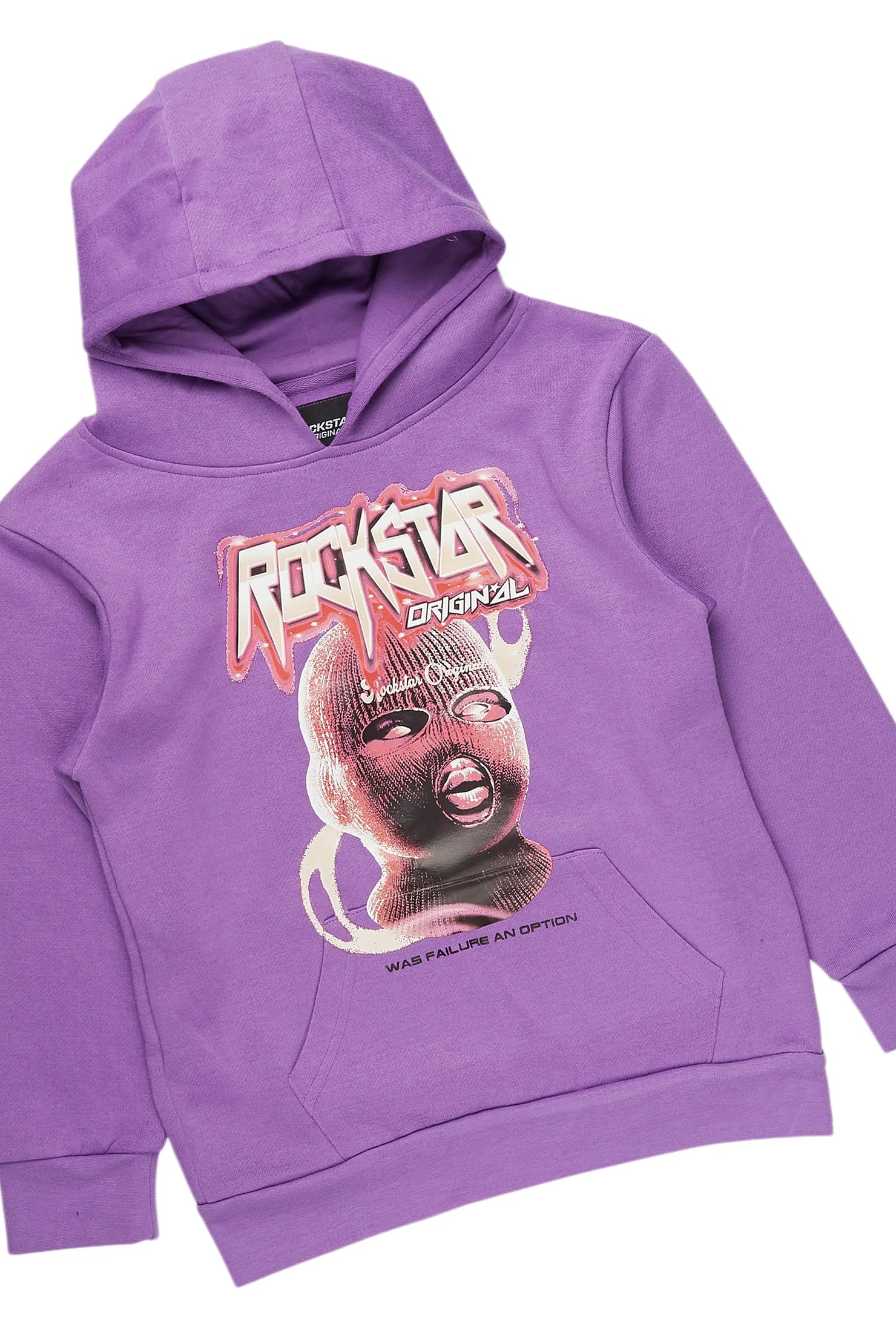 Boys Tonio Purple Baggy Stacked Track Set