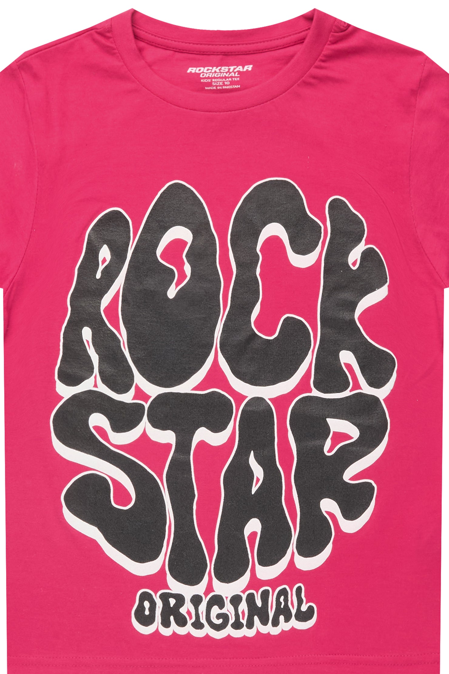 Girls Cassia Fuchsia/Black Graphic T-Shirt