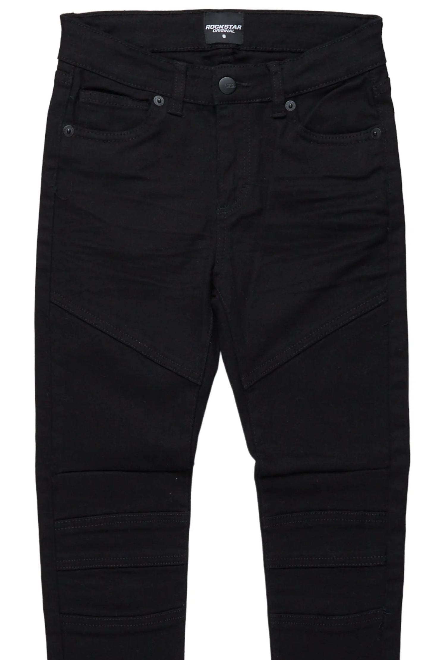 Girls Hale Black Biker Skinny Jean