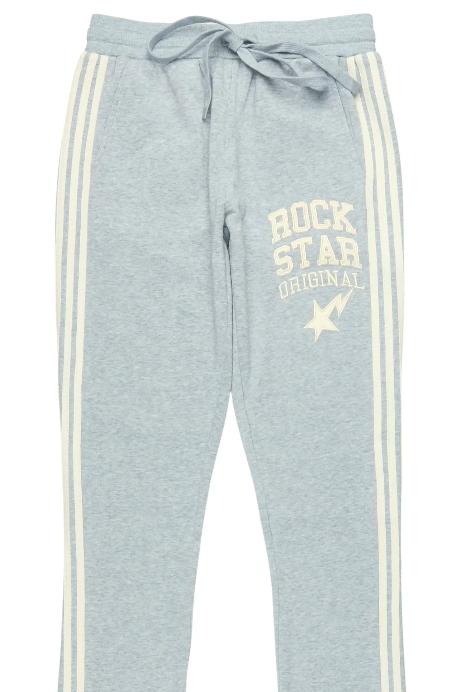 Briana Heather Grey Stacked Track Pant
