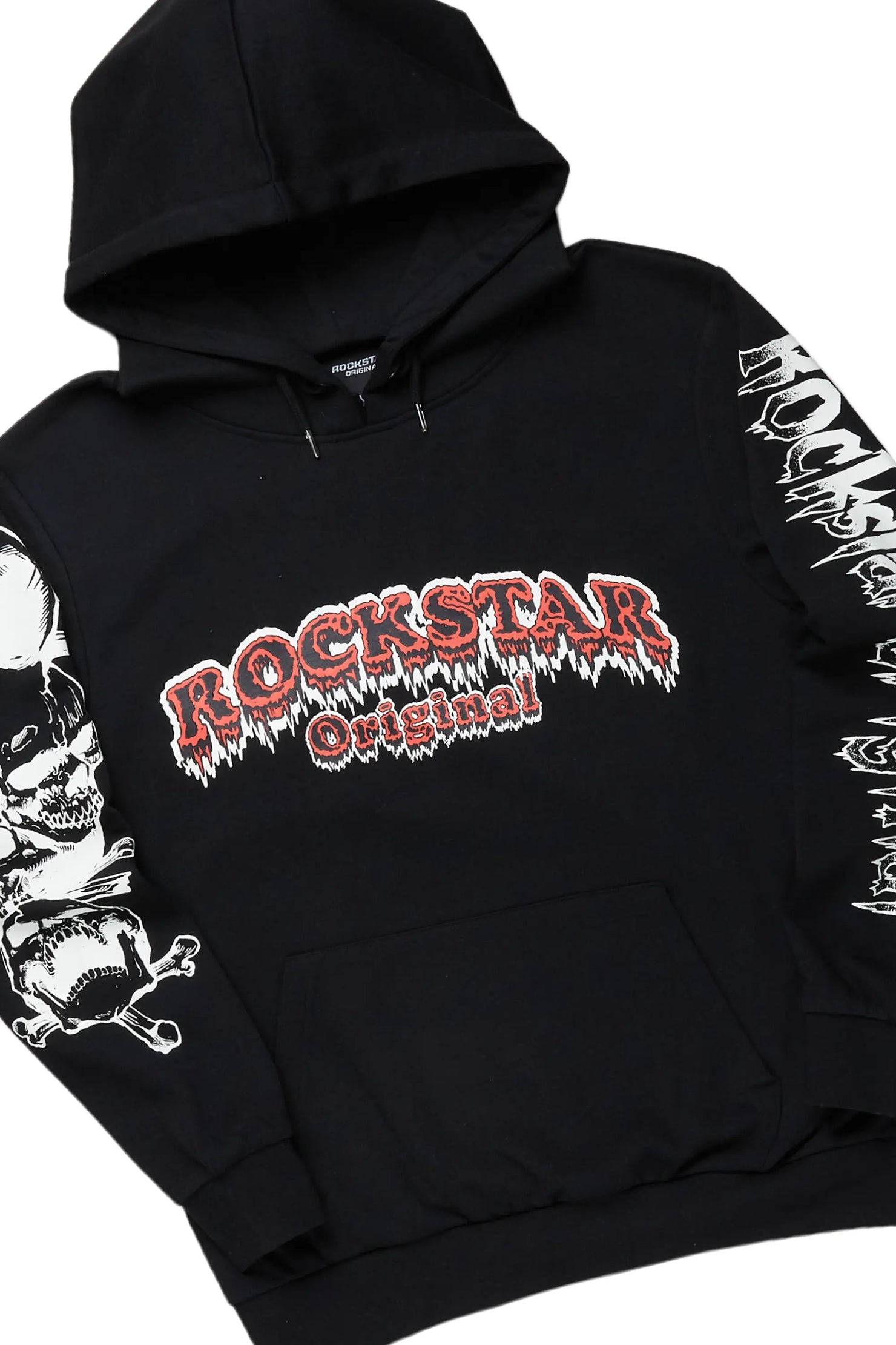 Tabor Black/Red Graphic Hoodie/Stacked Flare Pant Track Set