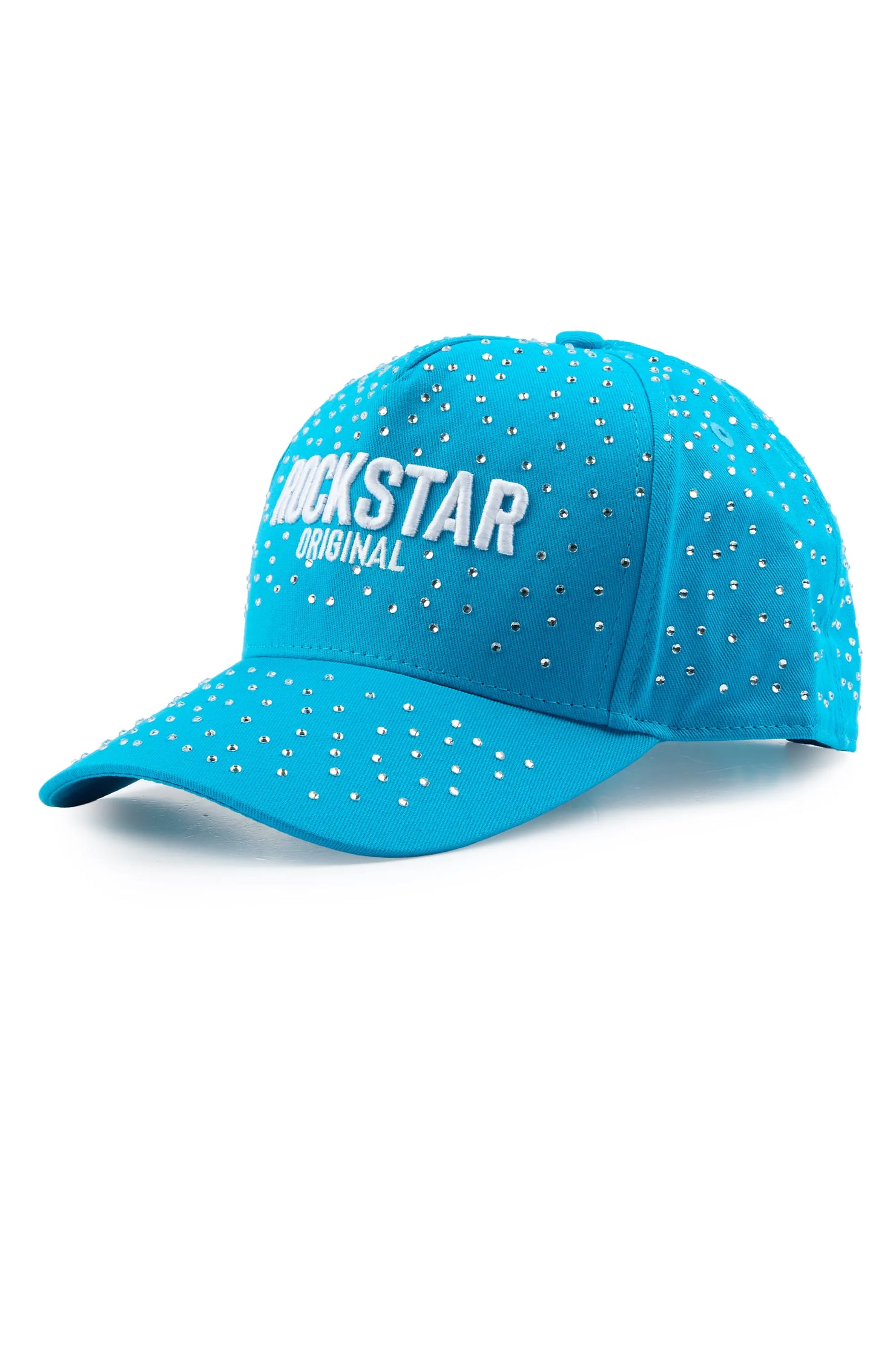 Lovette Blue Rhinestone Trucker Hat