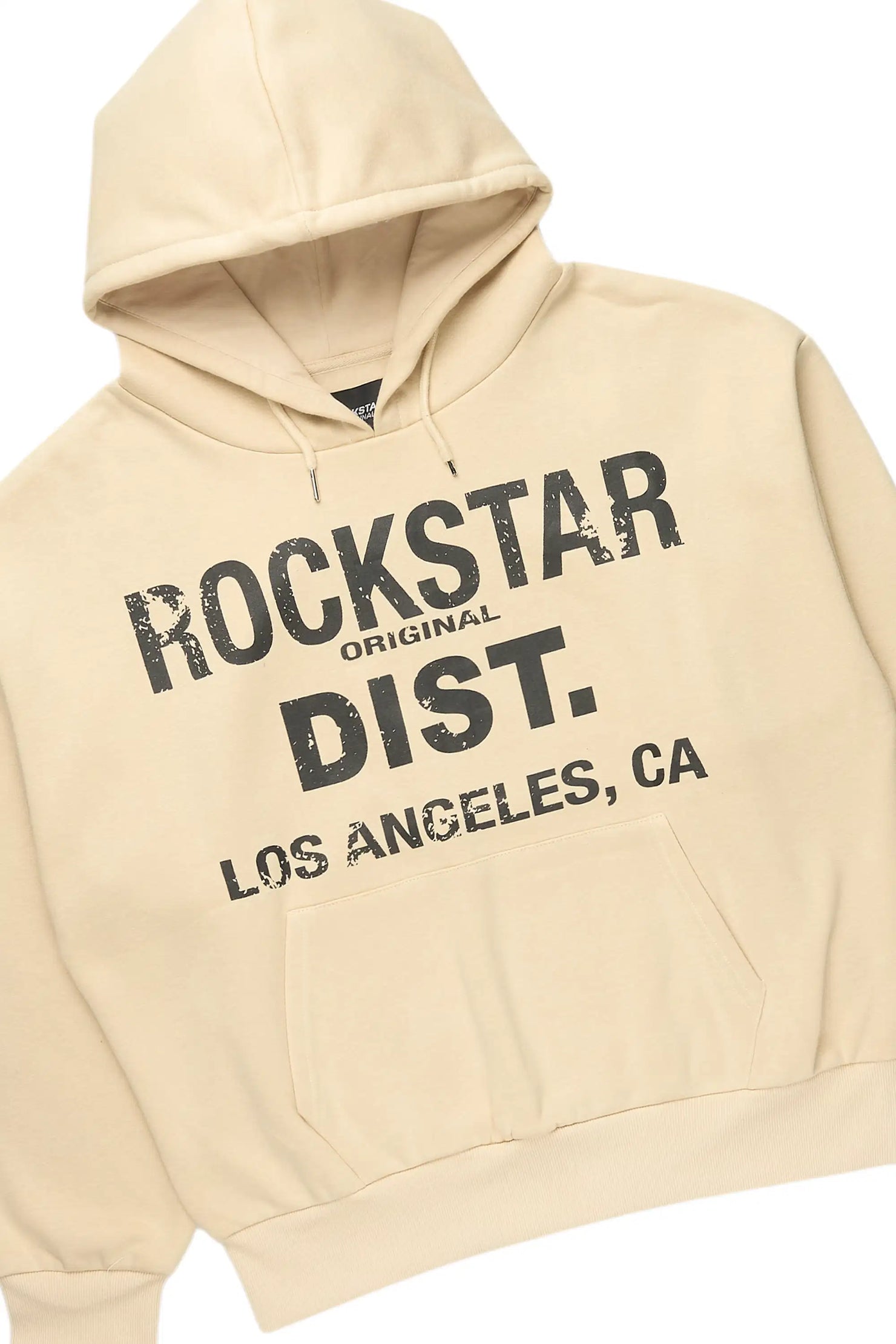 Saxon Beige/Beige Hoodie/Stacked Flare Jean Set