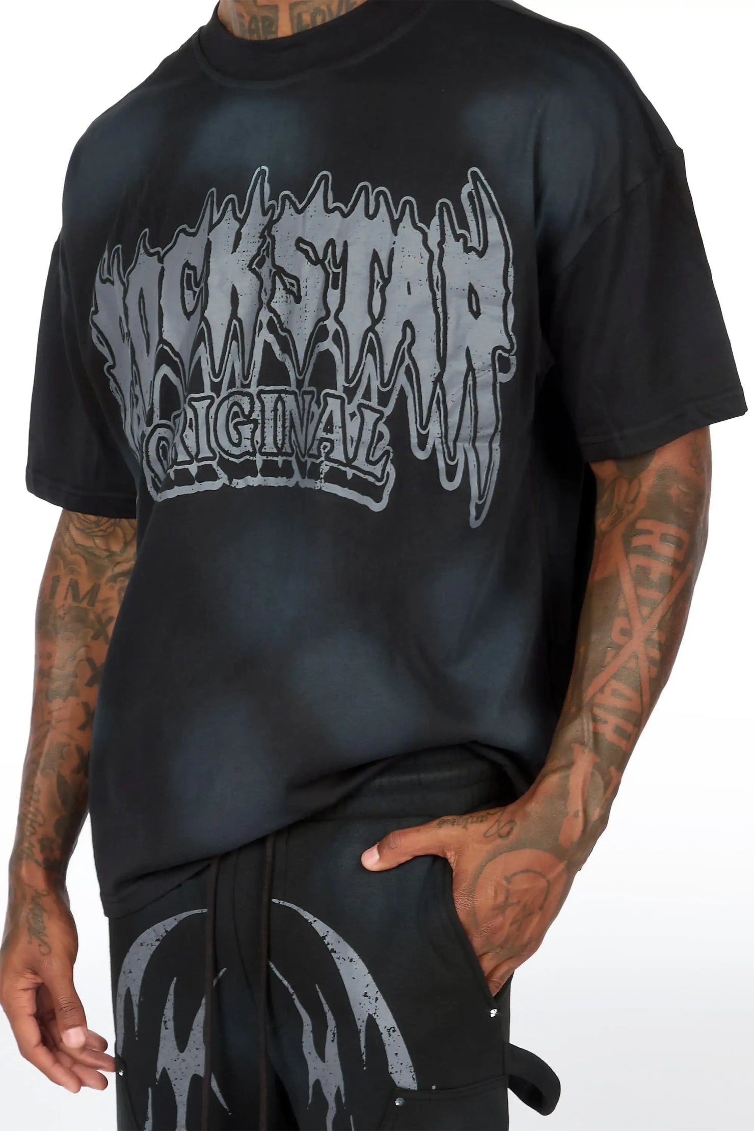Jett Black T-Shirt/Jort Set