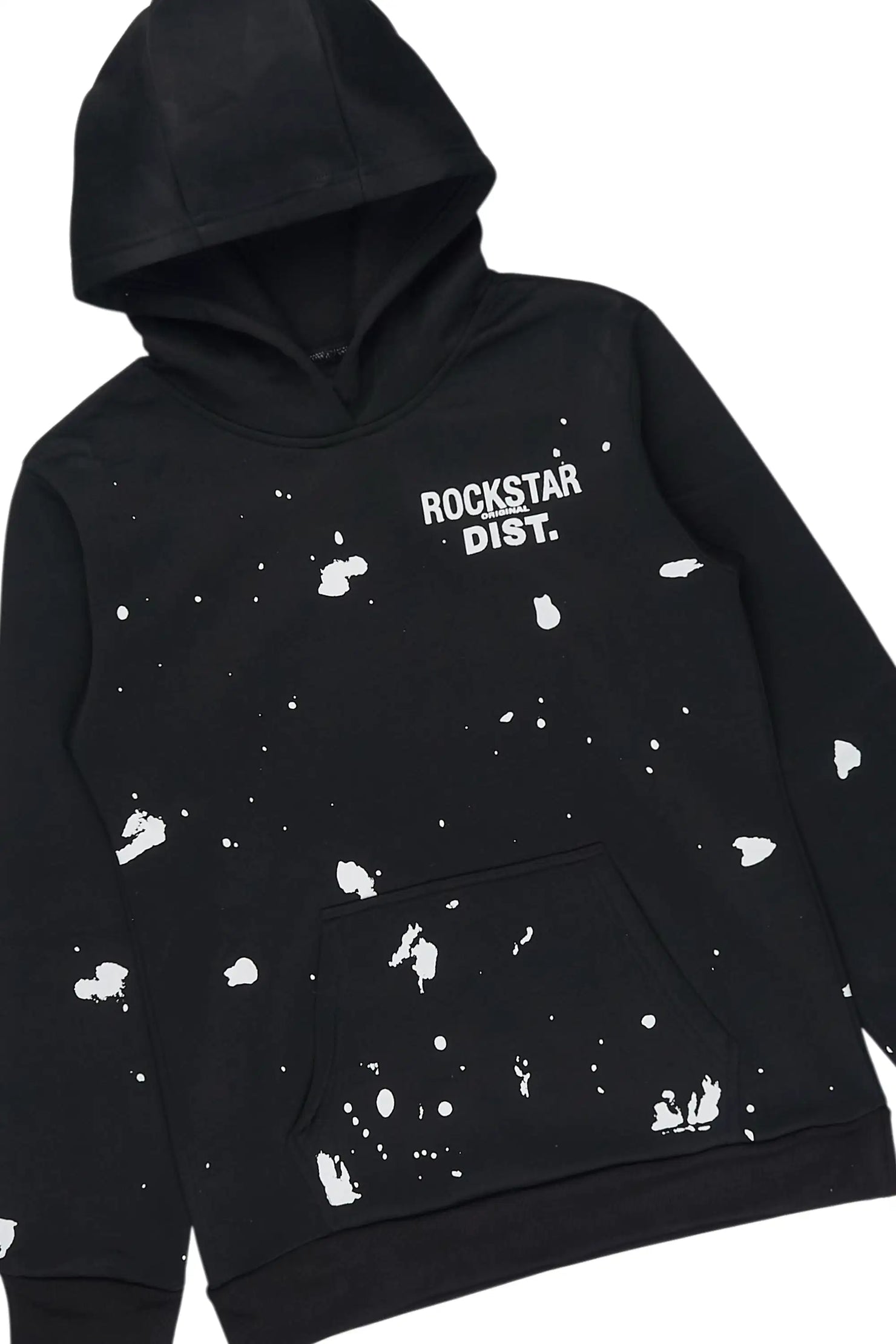 Boys Raffer Black Hoodie Short Set