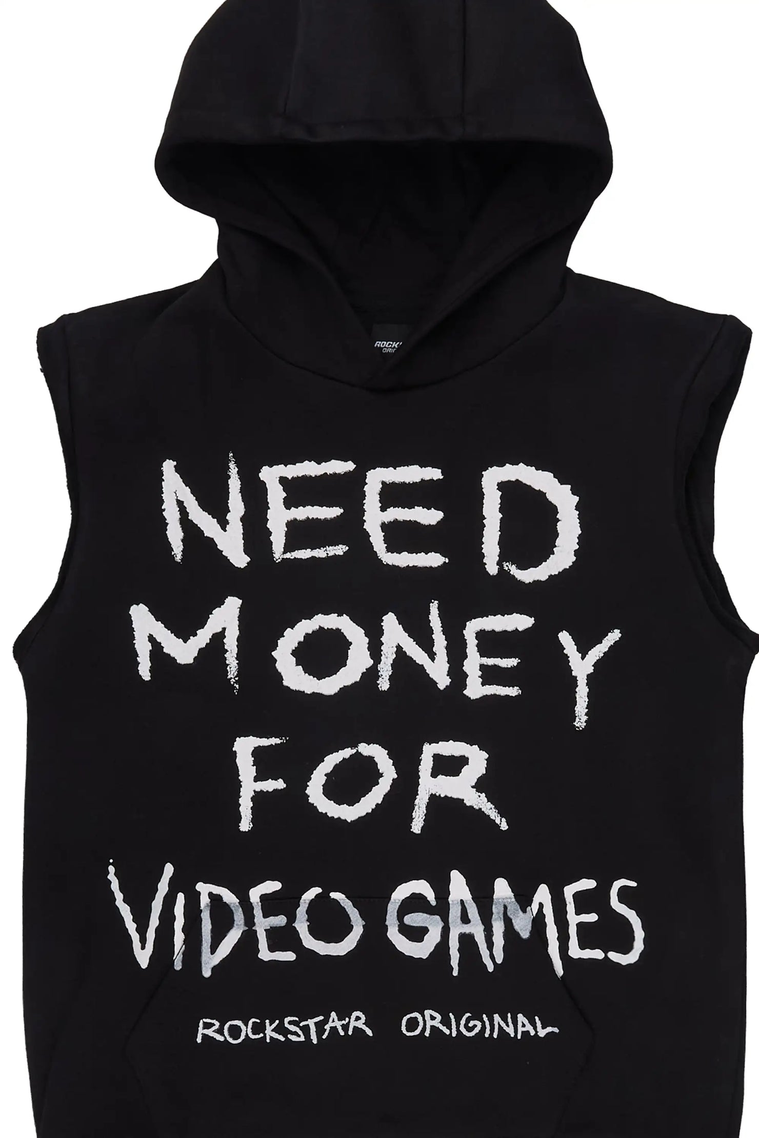 Boys M4 Video Games Black Cut Sleeve Hoodie