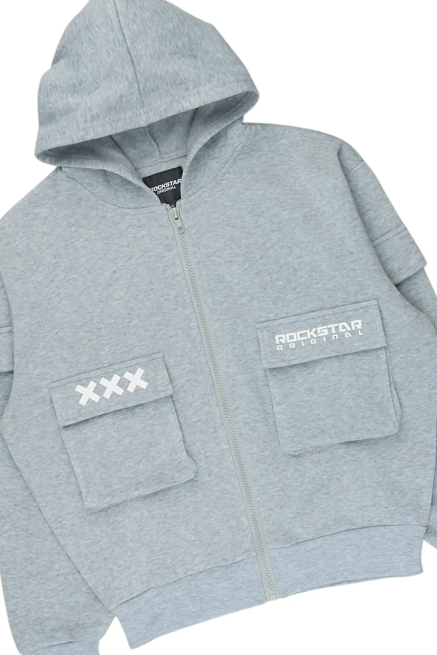 Girls Natanya Heather Grey Short Set