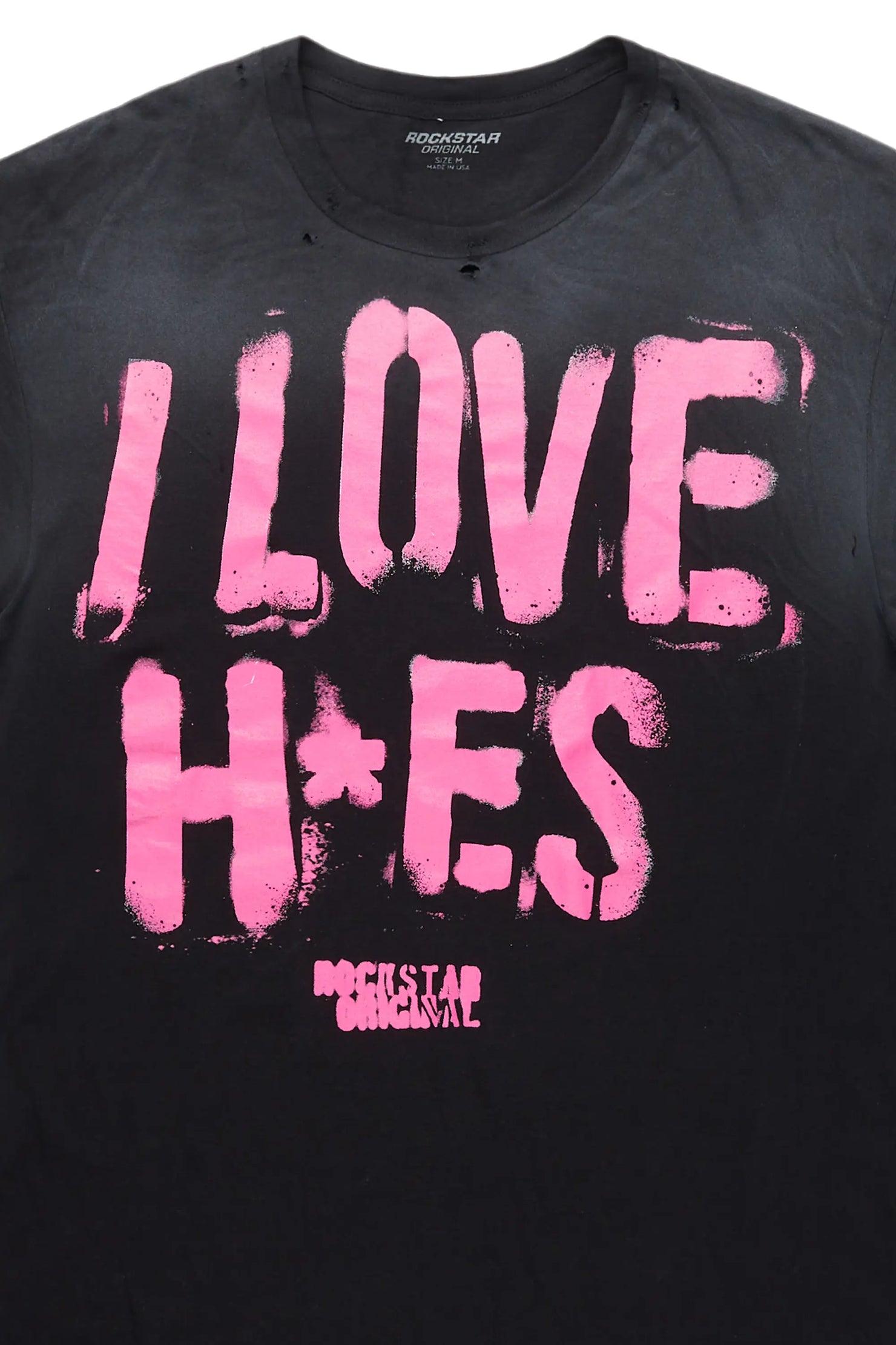 Banyan Black/Pink Graphic Oversized T-Shirt